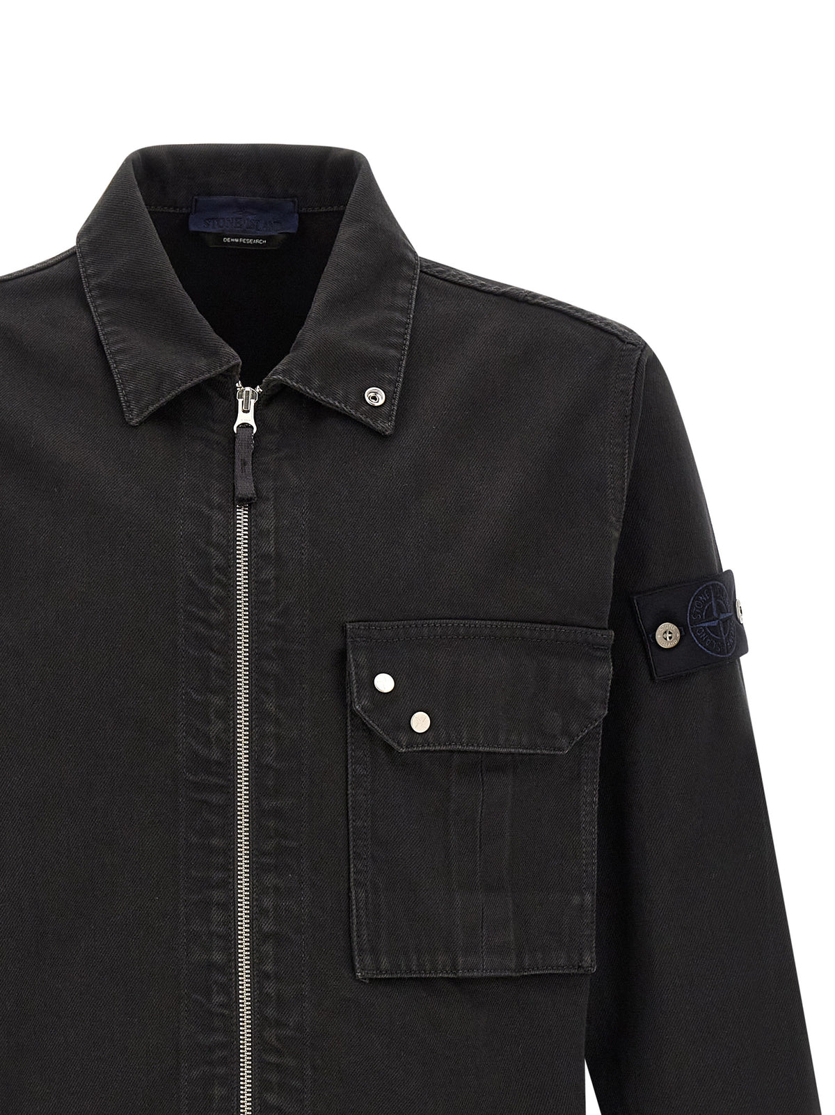 Stone Island Black Cotton Blouse