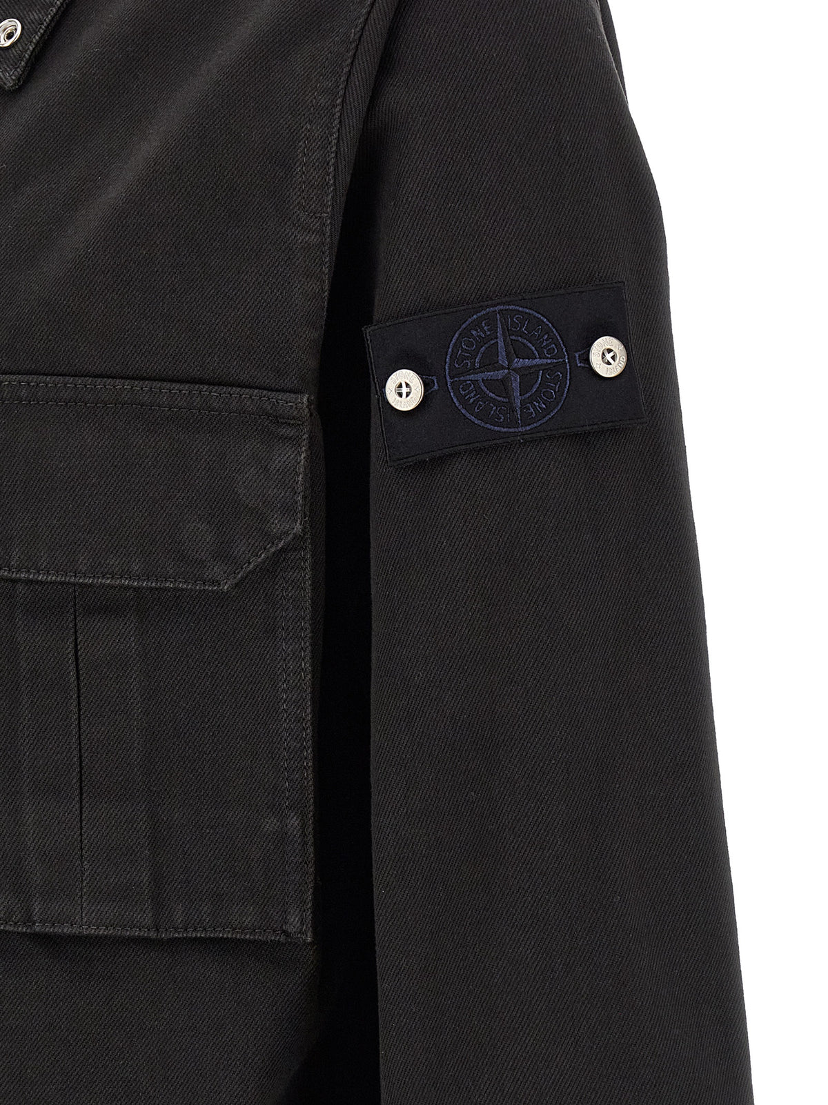 Stone Island Black Cotton Blouse