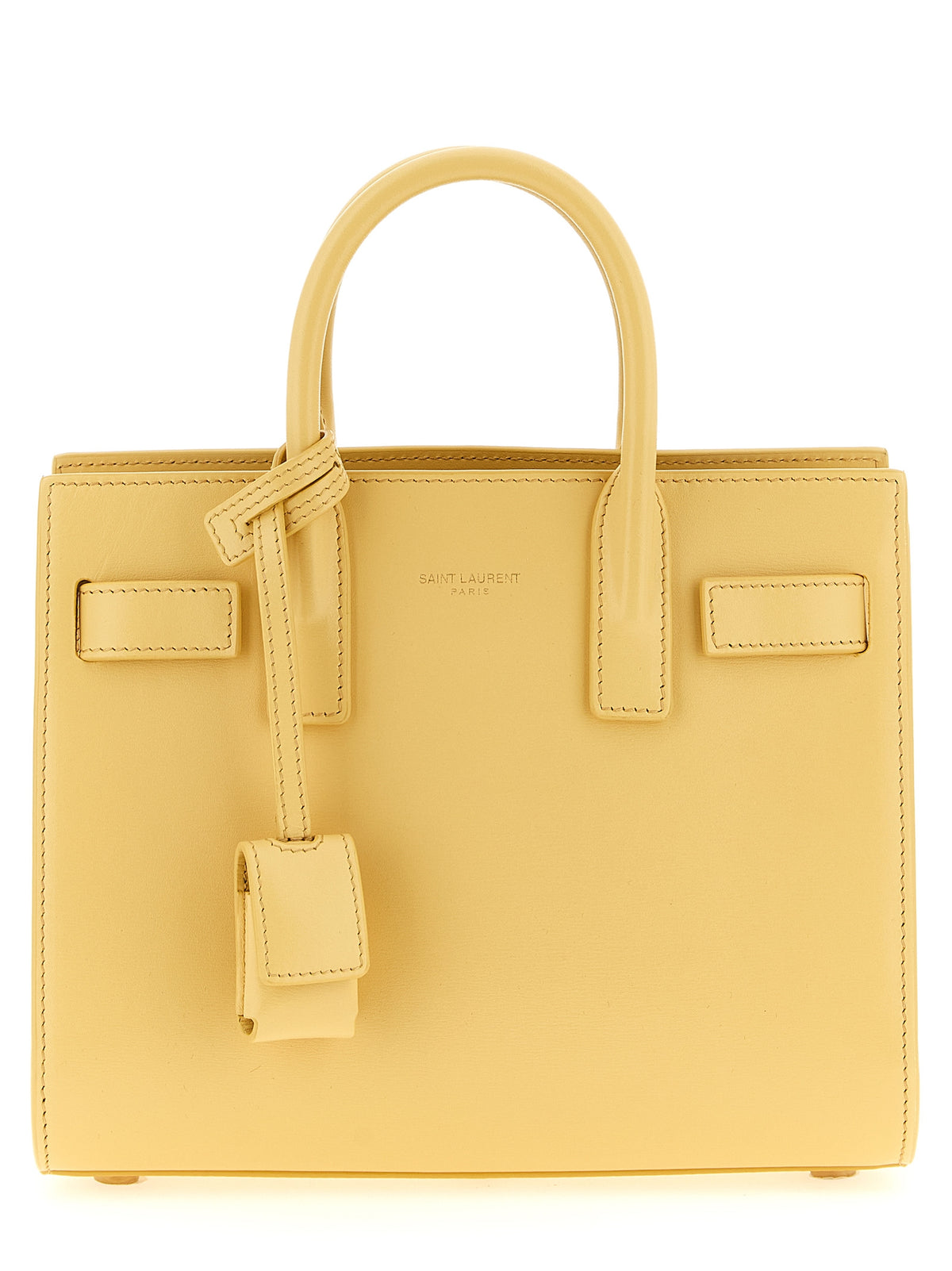 Saint Laurent Bicolor Calfskin Handbag