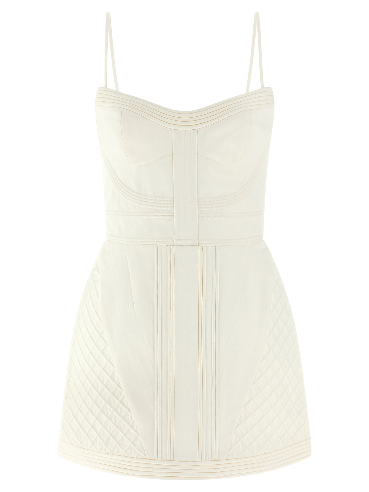 Zimmermann White Cotton Short Dress