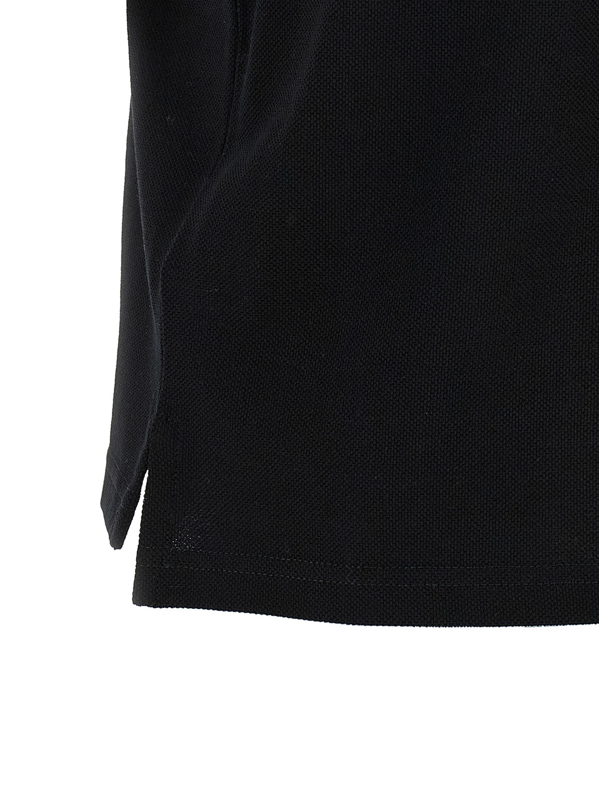 Saint Laurent Black Cotton Polo Shirt