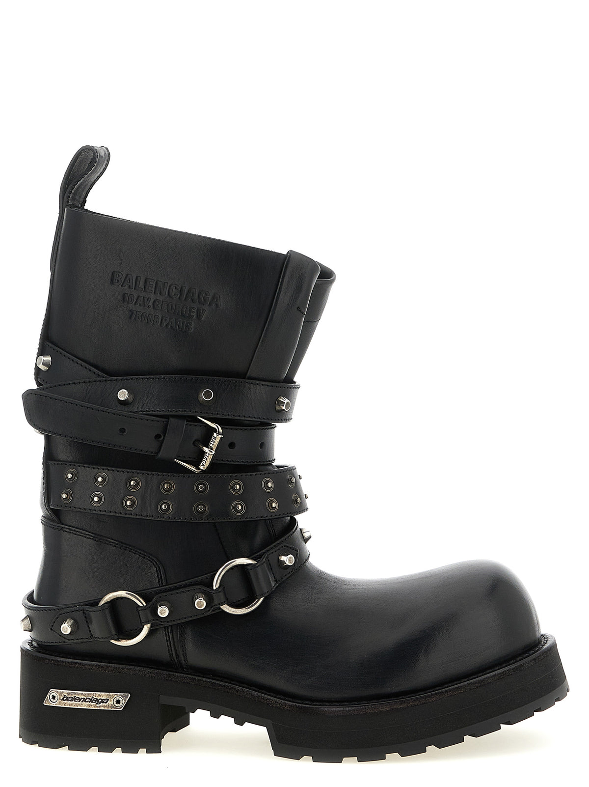 Balenciaga Black Calfskin Ankle Boots