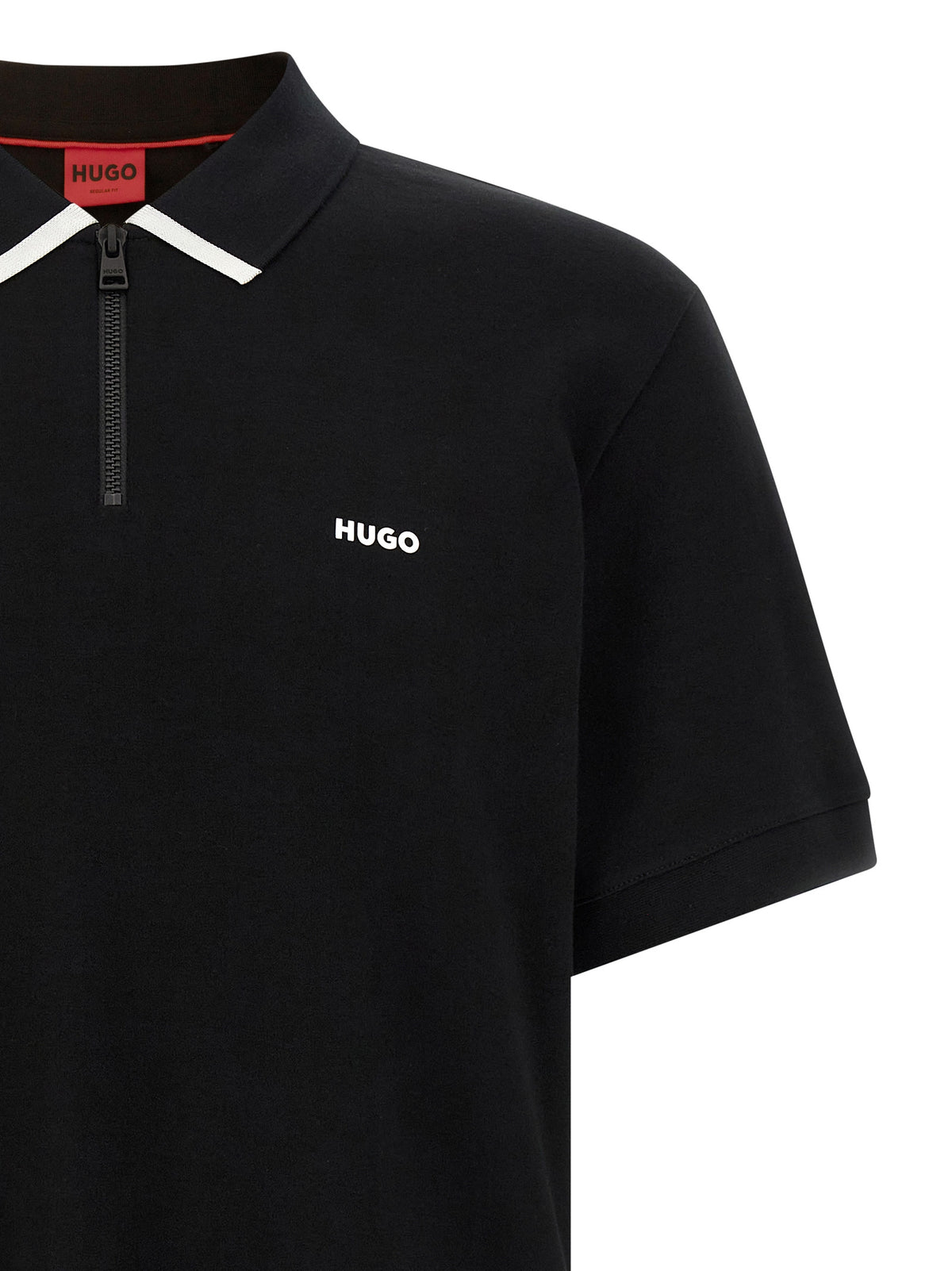 Hugo Boss Black Cotton Polo Shirt