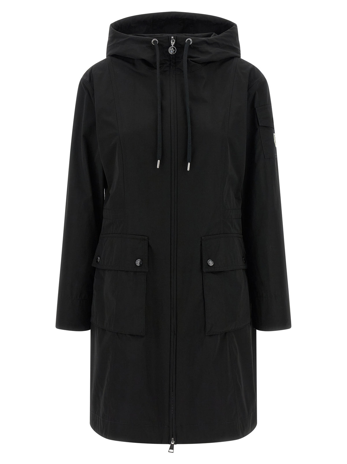 Moncler Black Polyester Parka