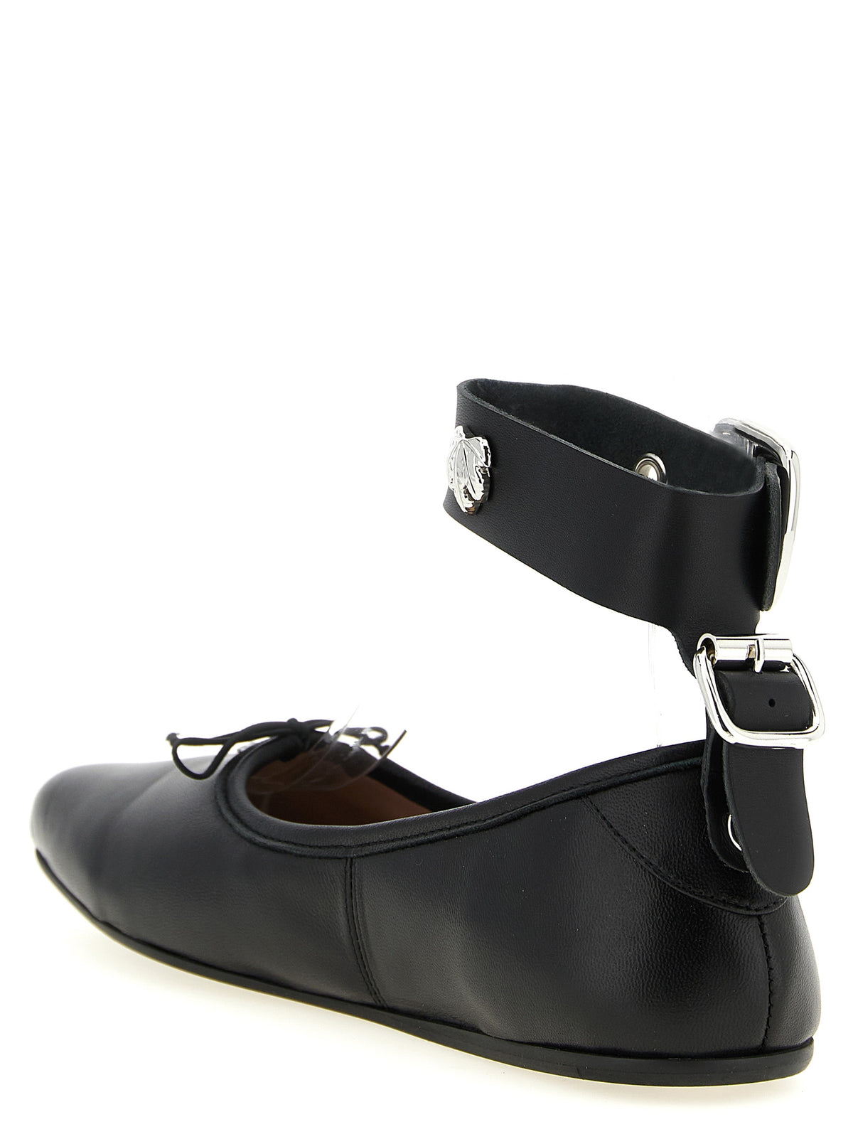 Vivienne Westwood Black Lamb Leather Ballet Flats