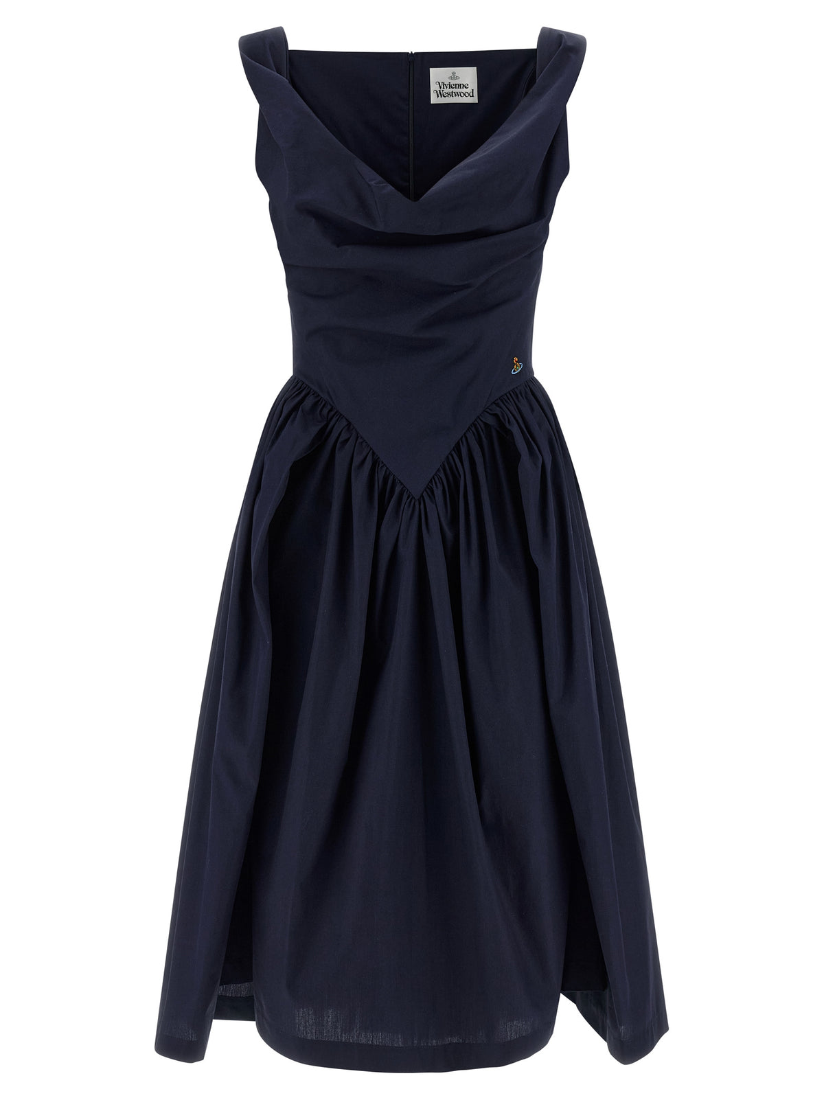 Vivienne Westwood Blue Cotton Midi Dress