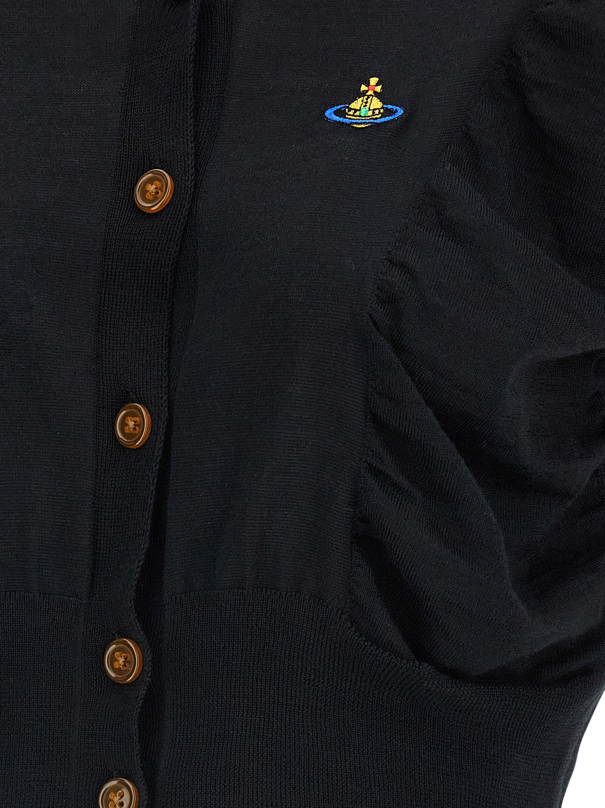 Vivienne Westwood Black Wool Cardigan