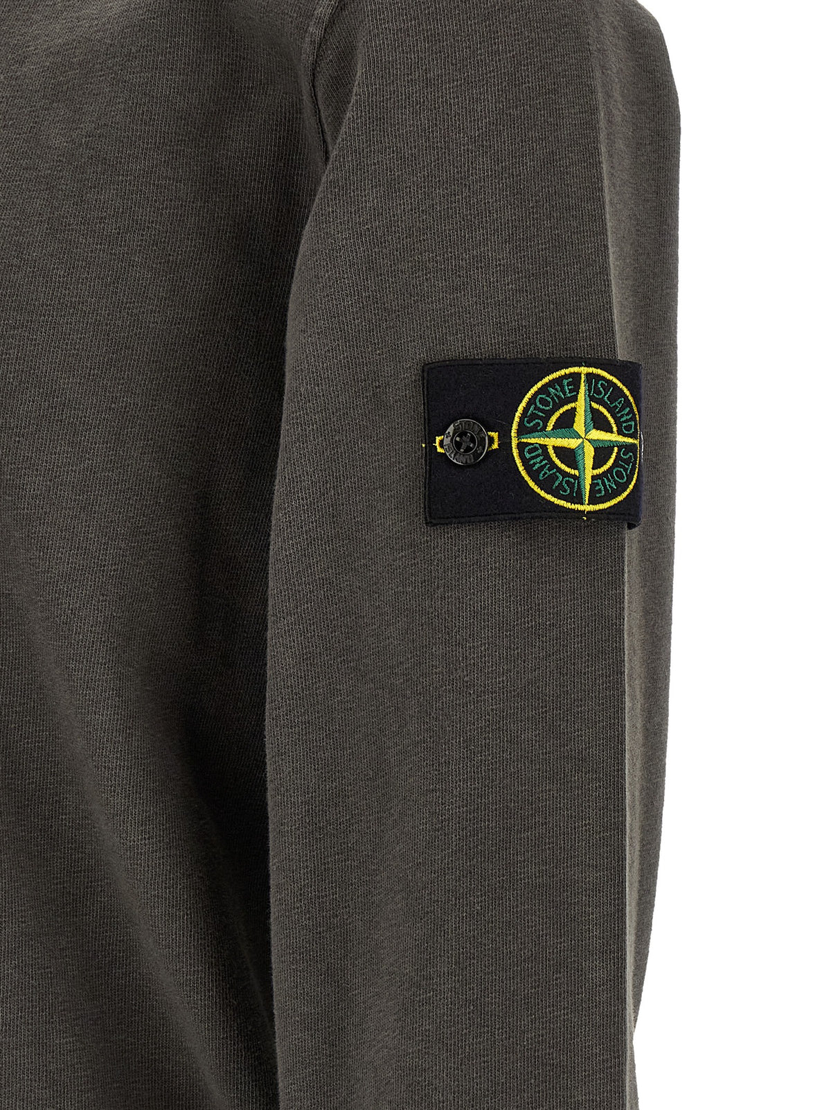 Stone Island Gray Cotton Sweatshirt