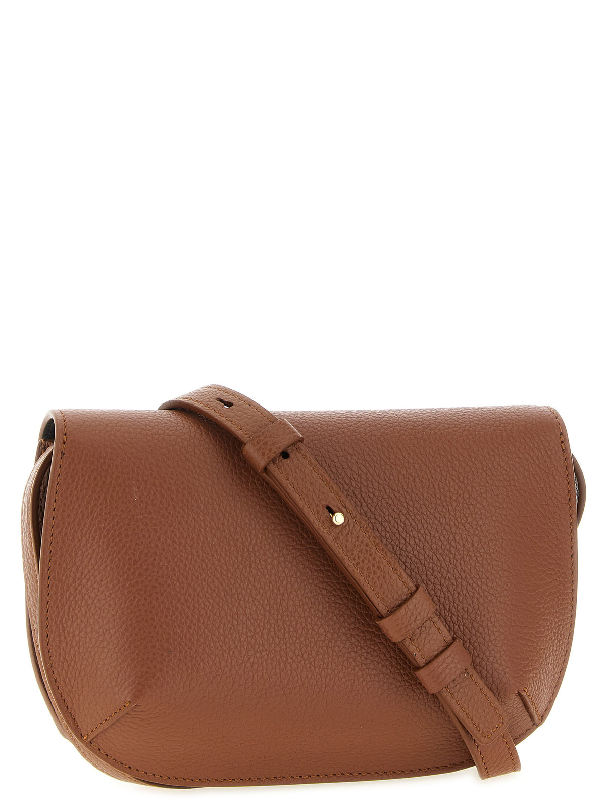 Ferragamo Brown Calfskin Crossbody Bag