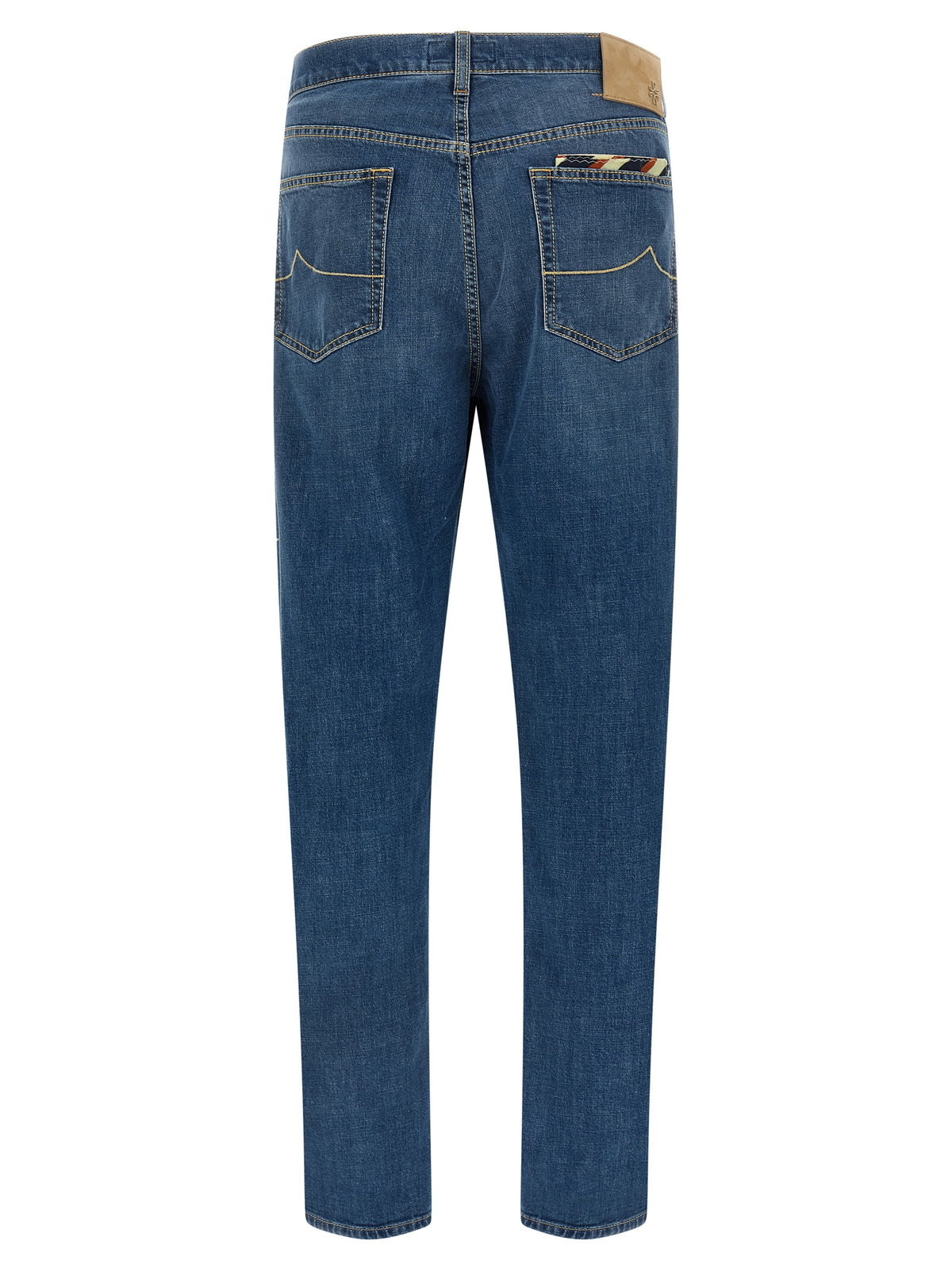 Jacob Cohen Blue Cotton Straight-Leg Jeans