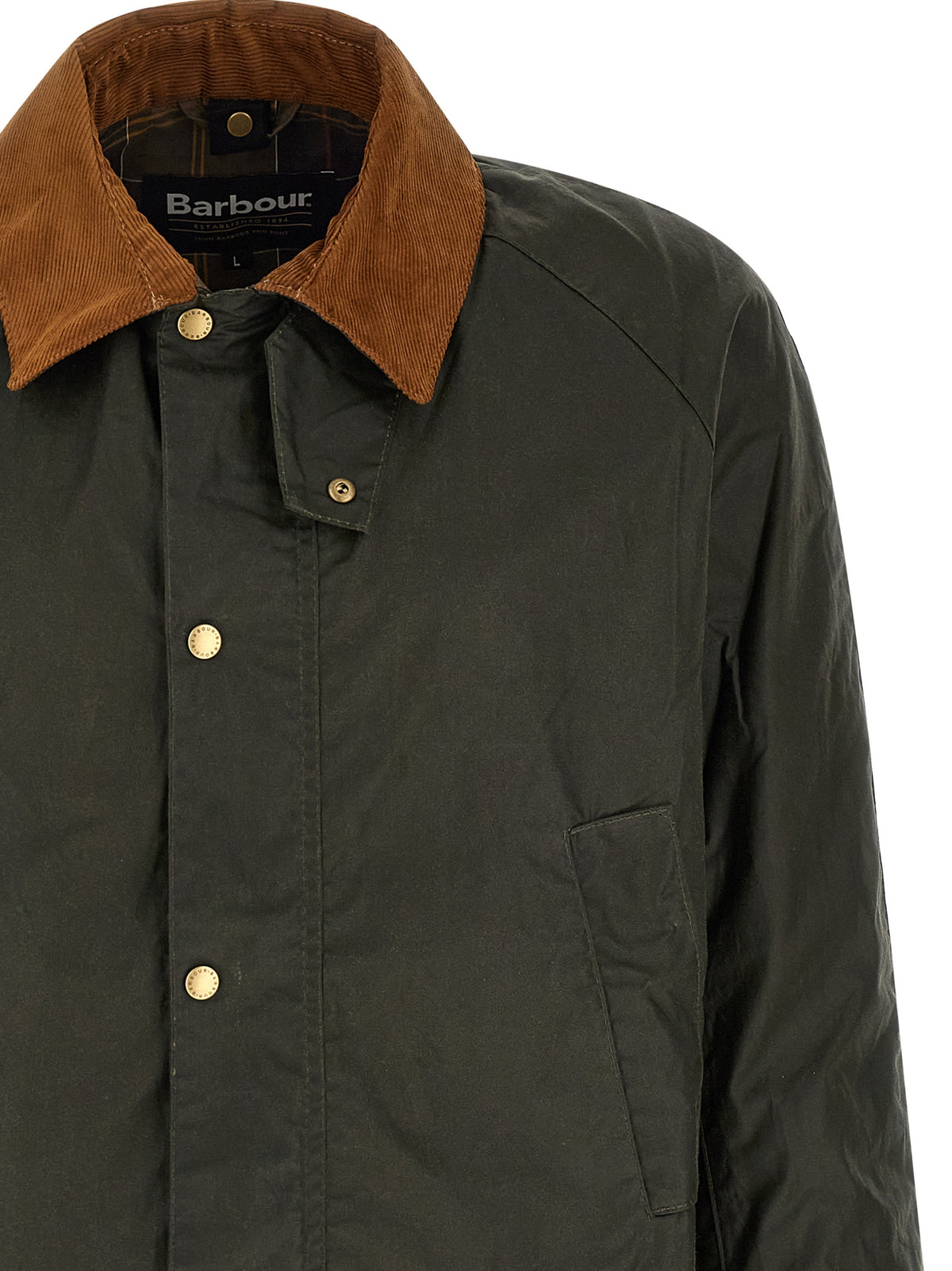 Barbour Bicolor Cotton Full-Length Jacket