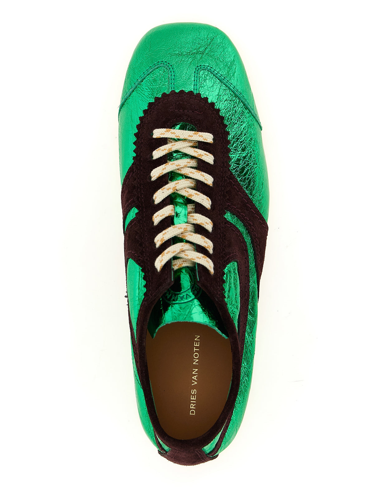 Dries Van Noten Bicolor Lamb Leather Sneakers