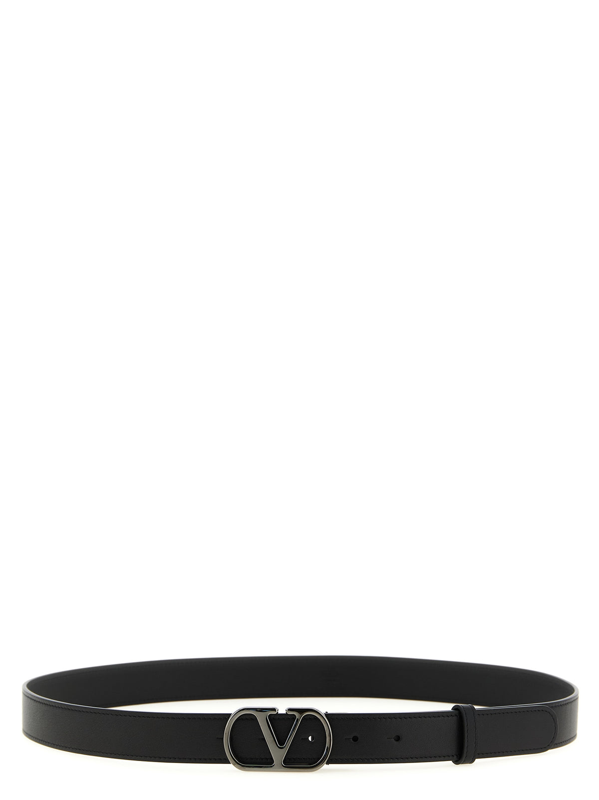 Valentino Garavani Black Calfskin Regular Belt