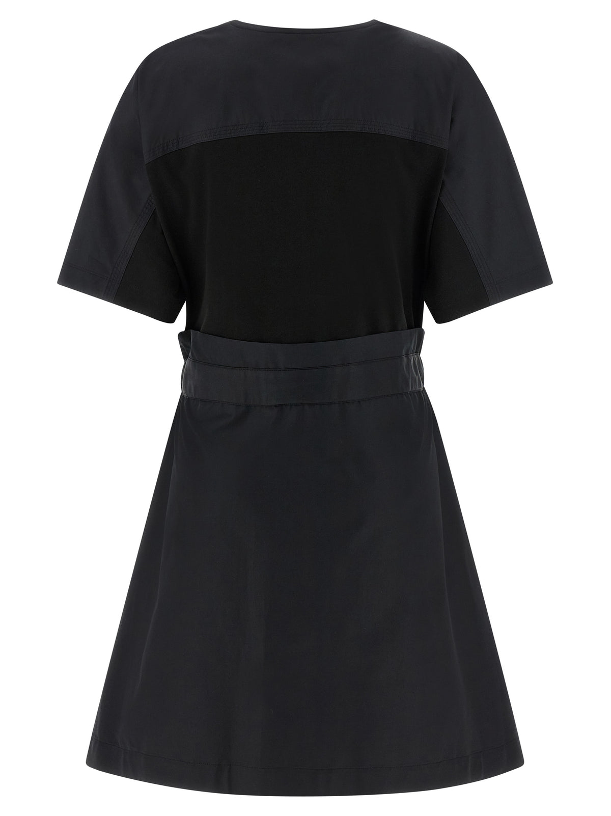 Moncler Black Cotton Short Dress