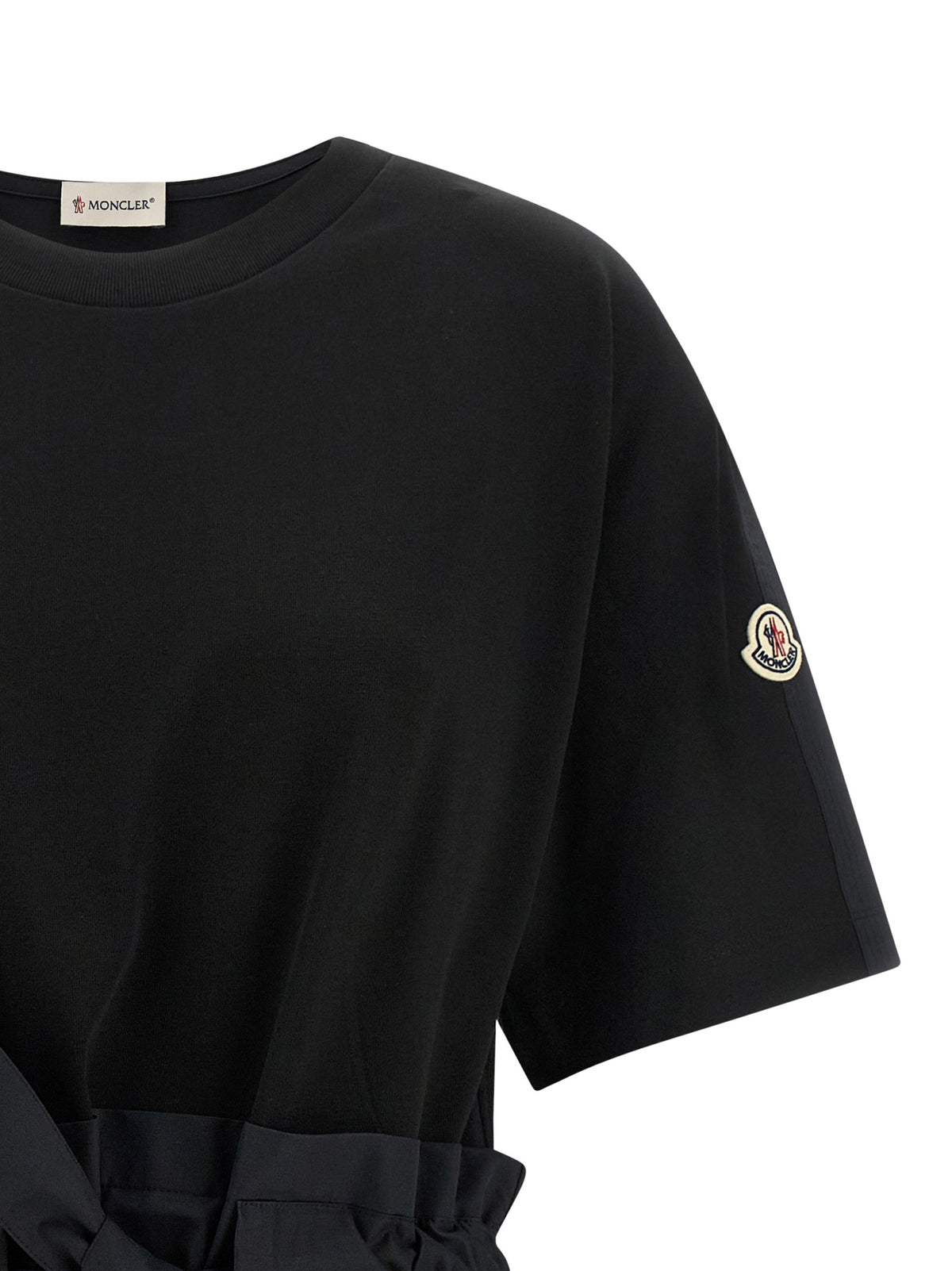 Moncler Black Cotton Short Dress