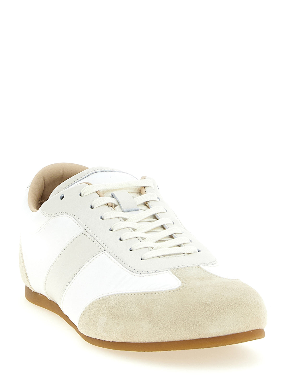 Lemaire White Leather Athletic Sneakers