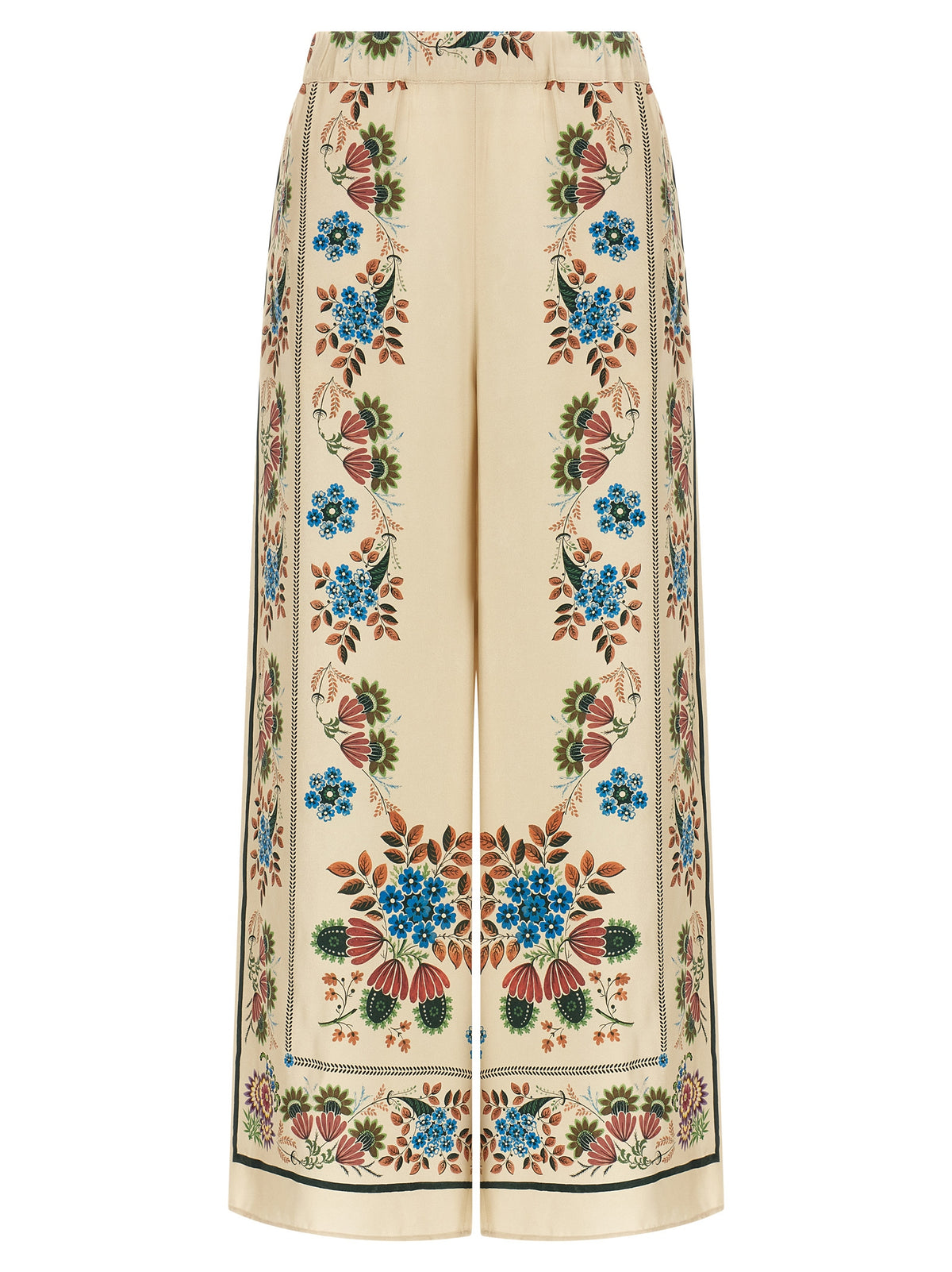 Max Mara Beige Silk Casual Pants