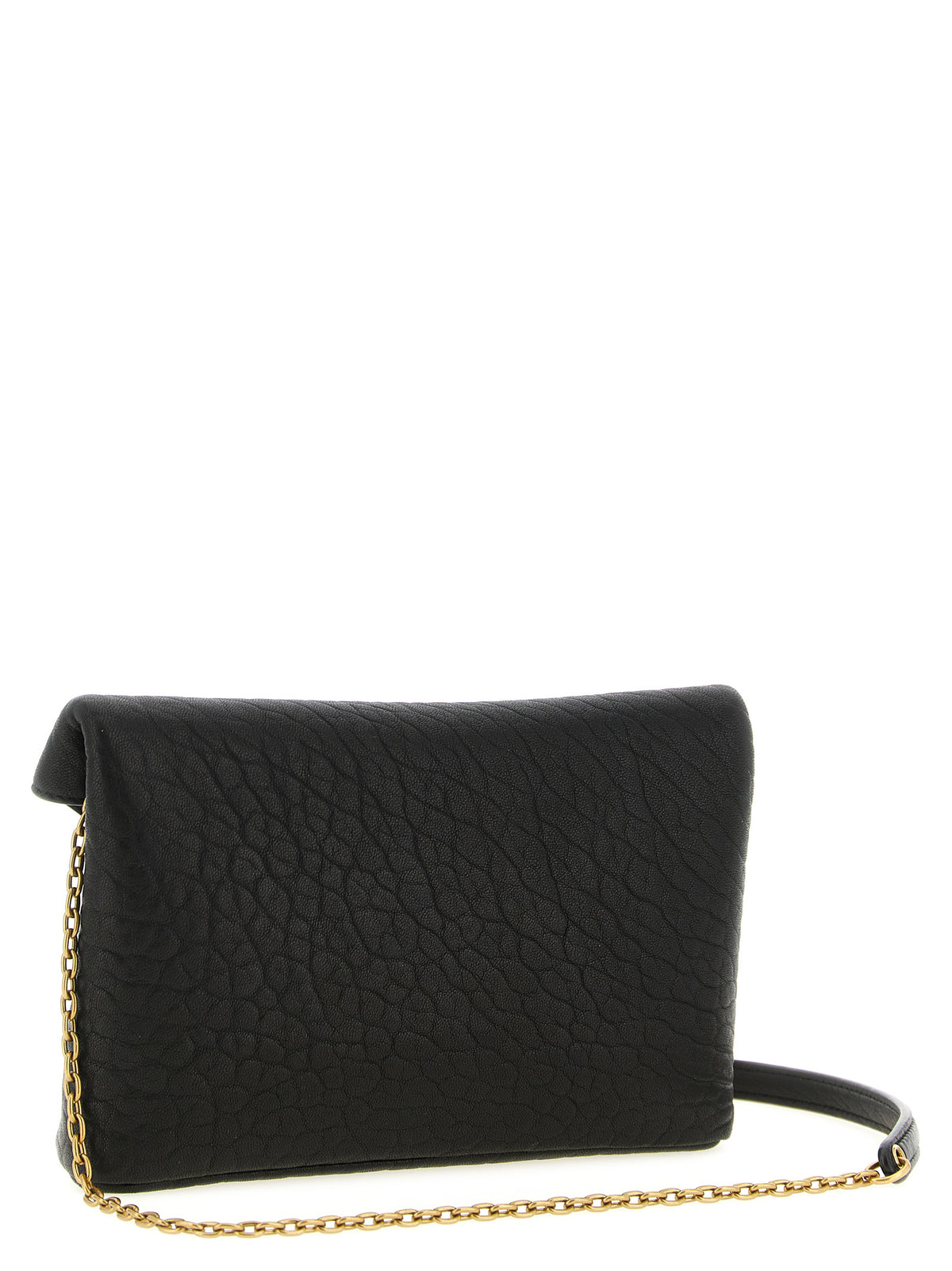 Saint Laurent Black Lamb Leather Crossbody Bag