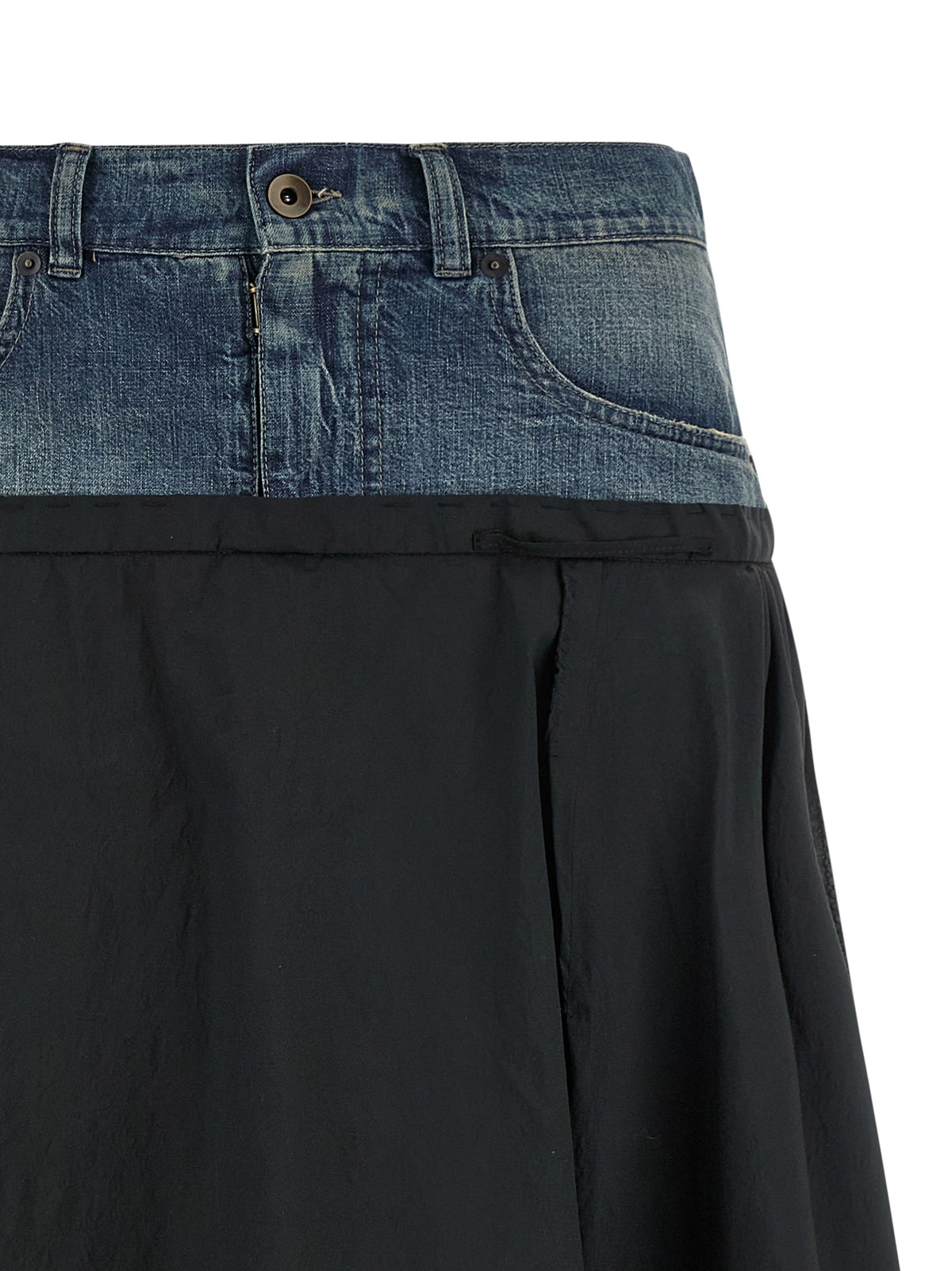 Maison Margiela Multicolor Polyester Midi Skirt