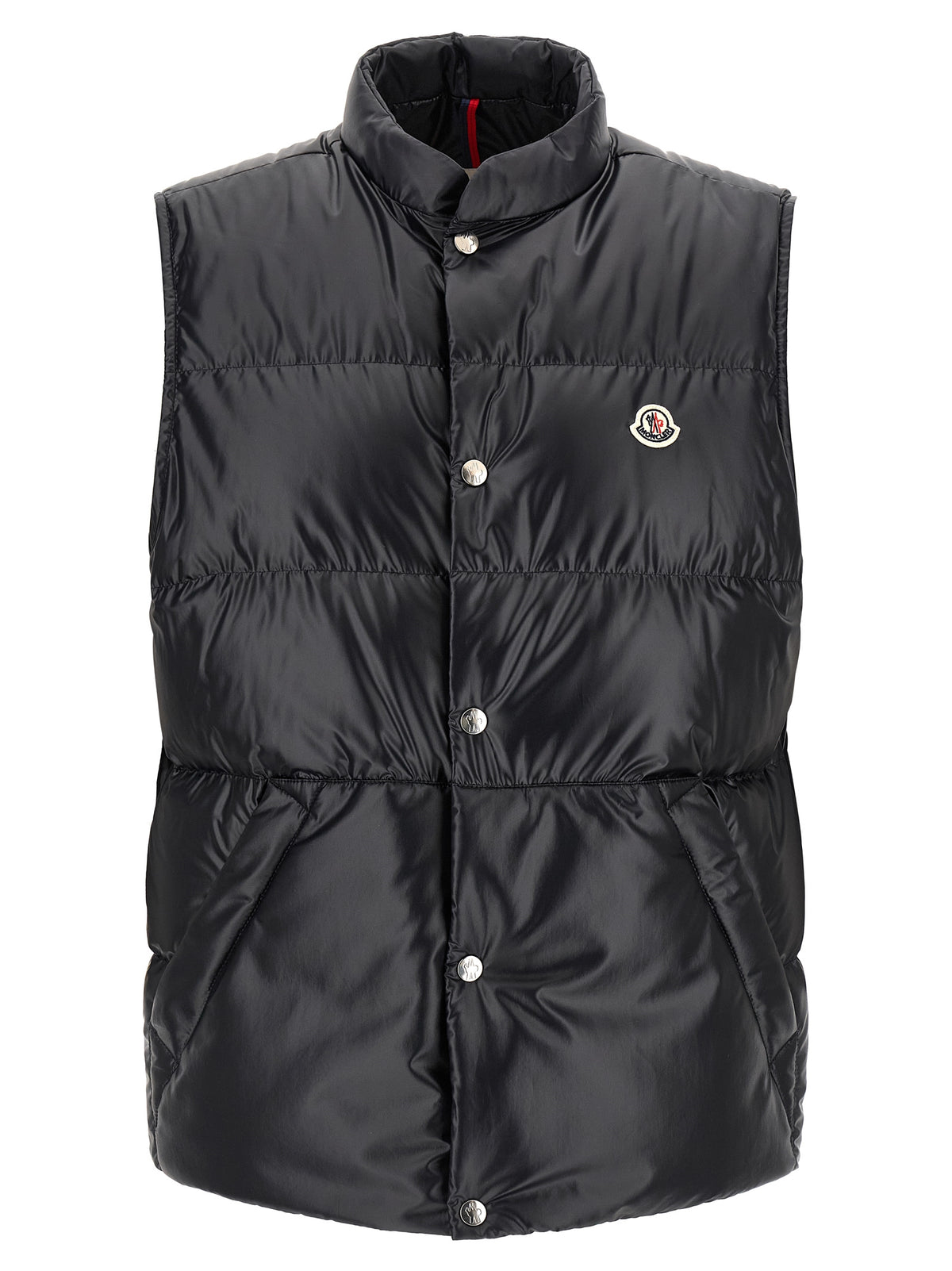 Moncler Blue Polyester Sleeveless Jacket