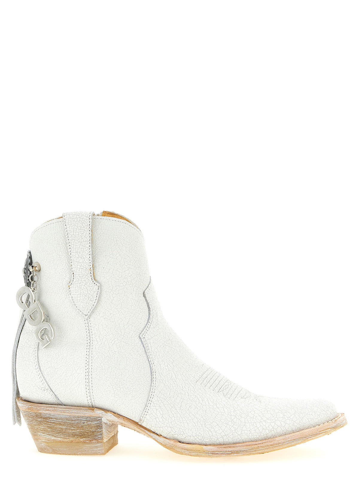 Comme Des Garçons White Cowhide Chelsea Boots