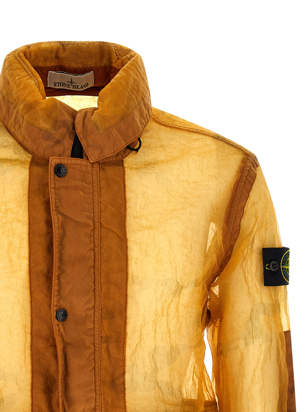 Stone Island Orange Polyamide Shell Jacket