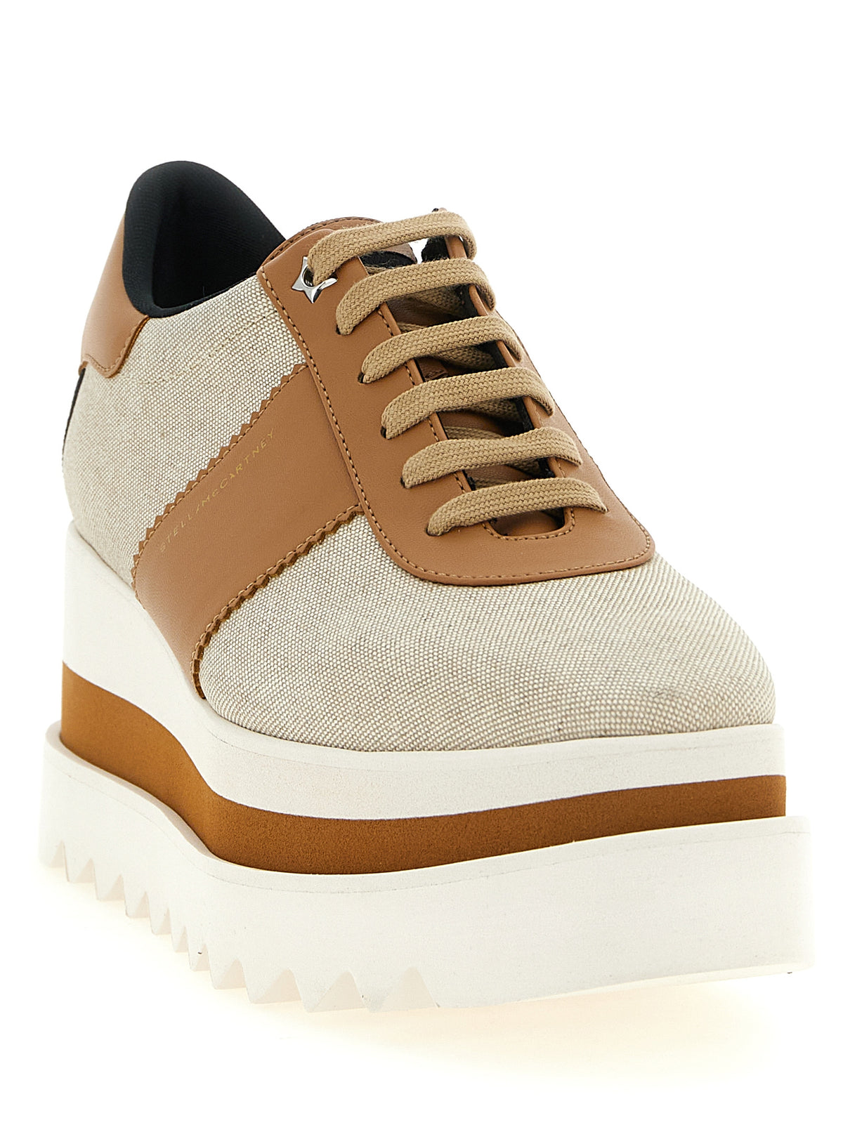 Stella McCartney Beige Viscose Wedge Sandals