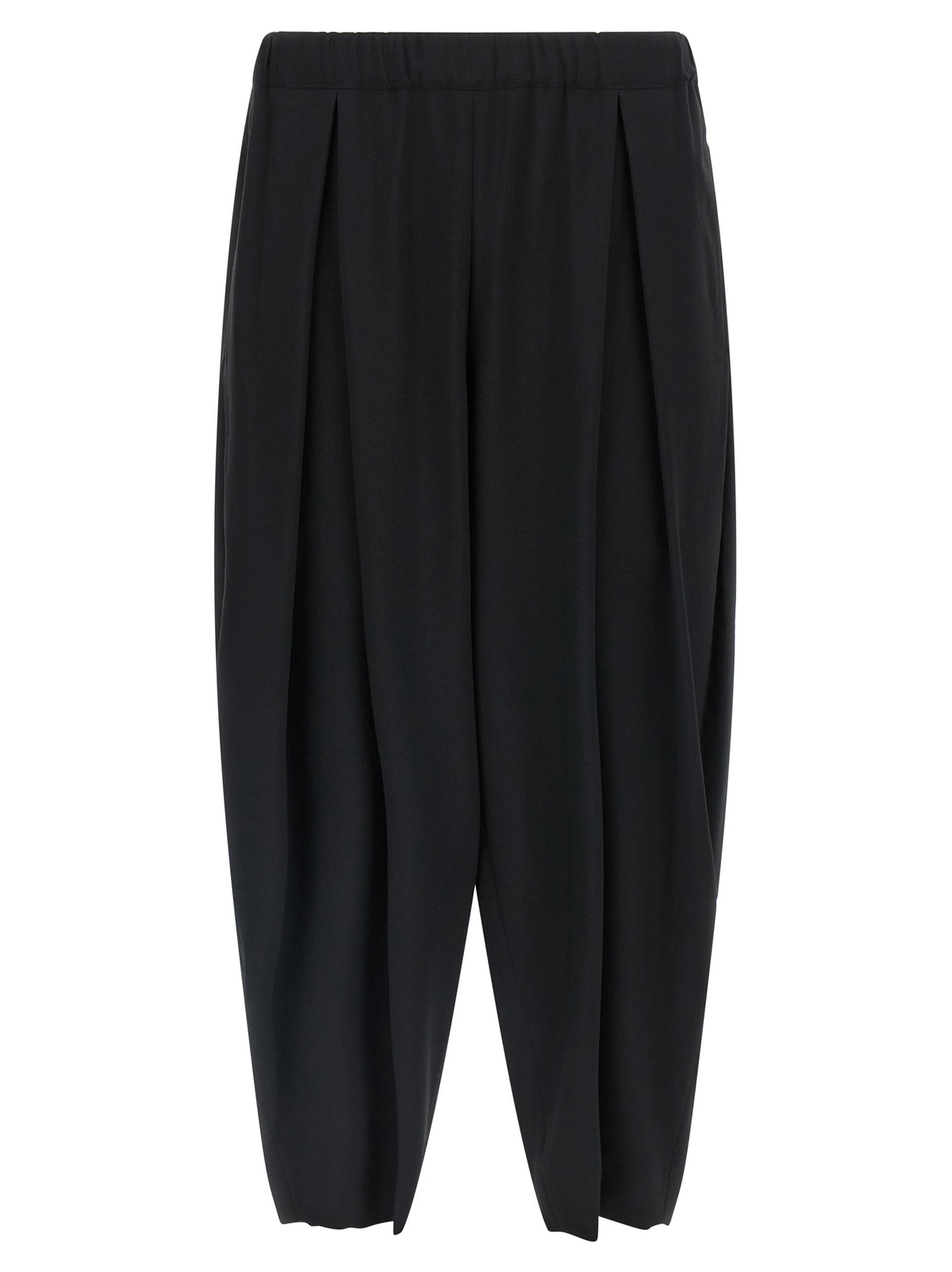 Comme Des Garçons Black Wool Casual Pants