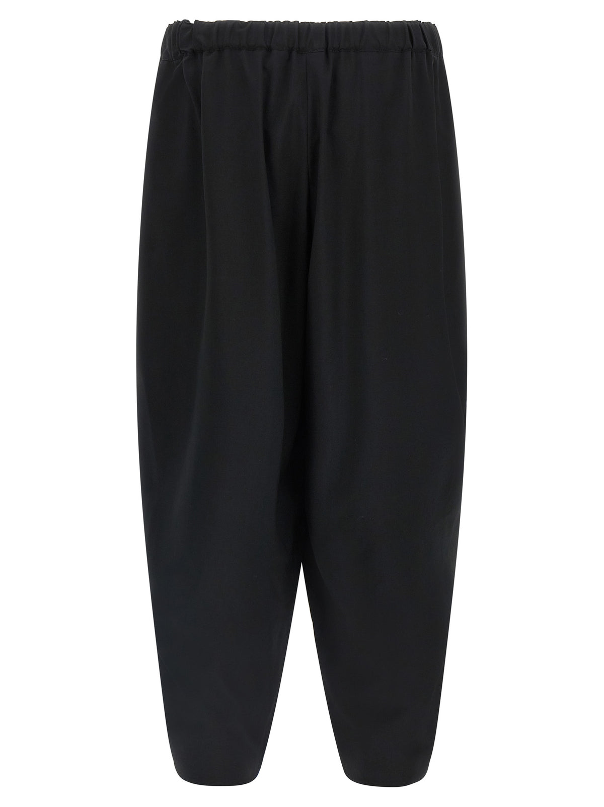 Comme Des Garçons Black Wool Casual Pants