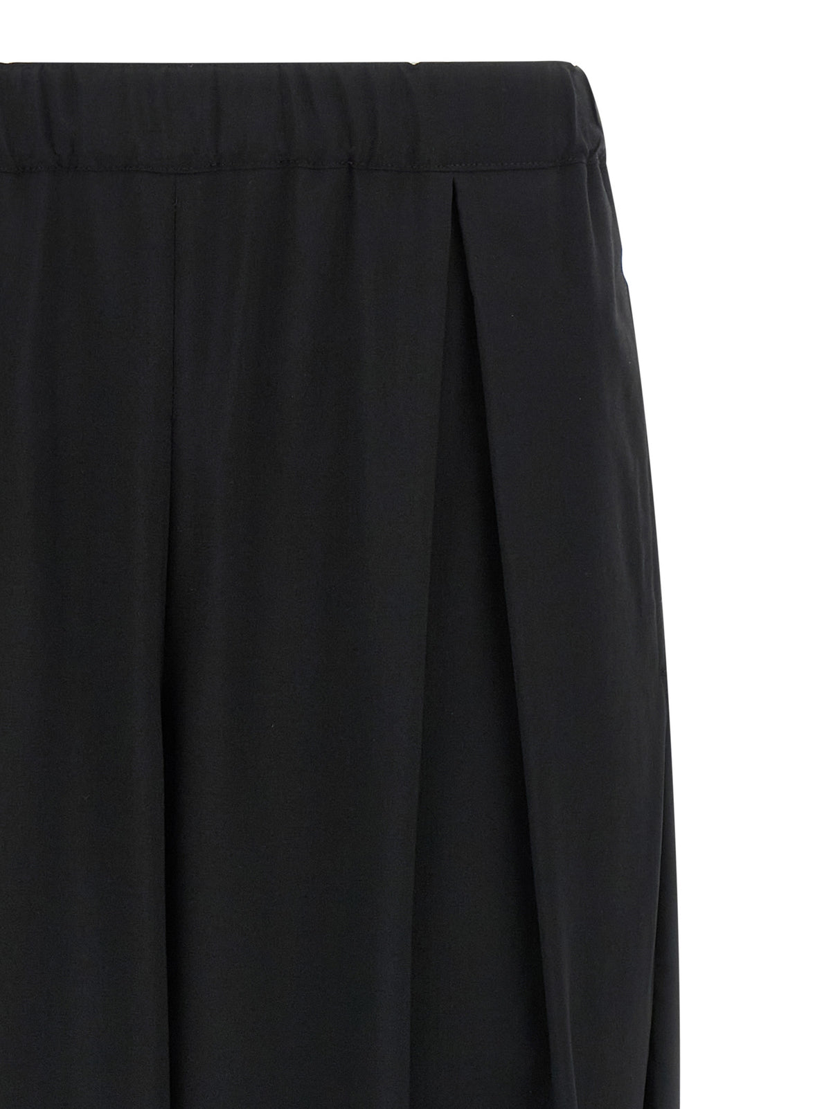 Comme Des Garçons Black Wool Casual Pants