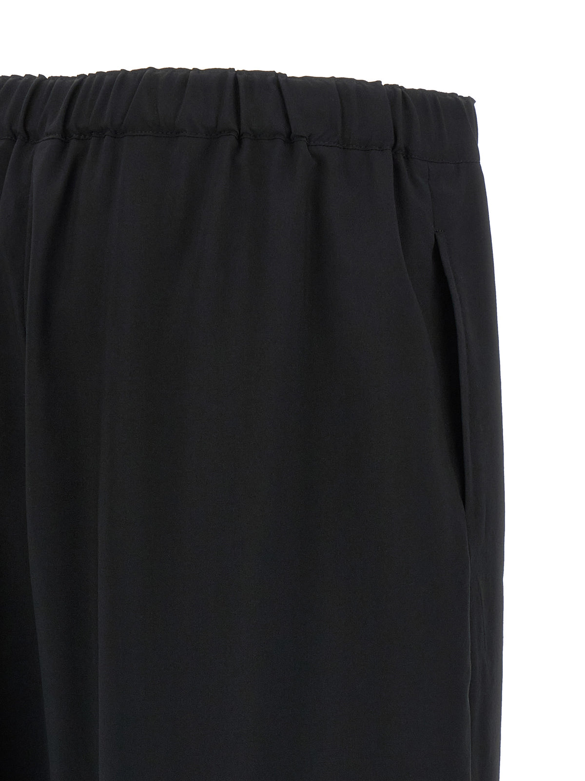 Comme Des Garçons Black Wool Casual Pants