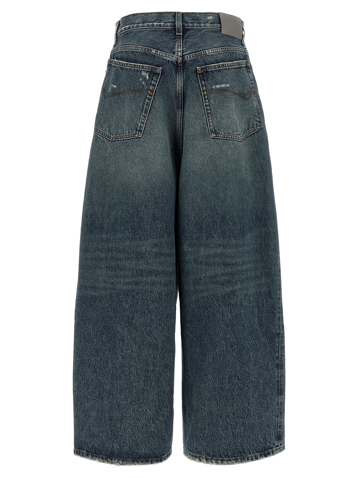 Balenciaga Blue Cotton Relaxed Fit Jeans