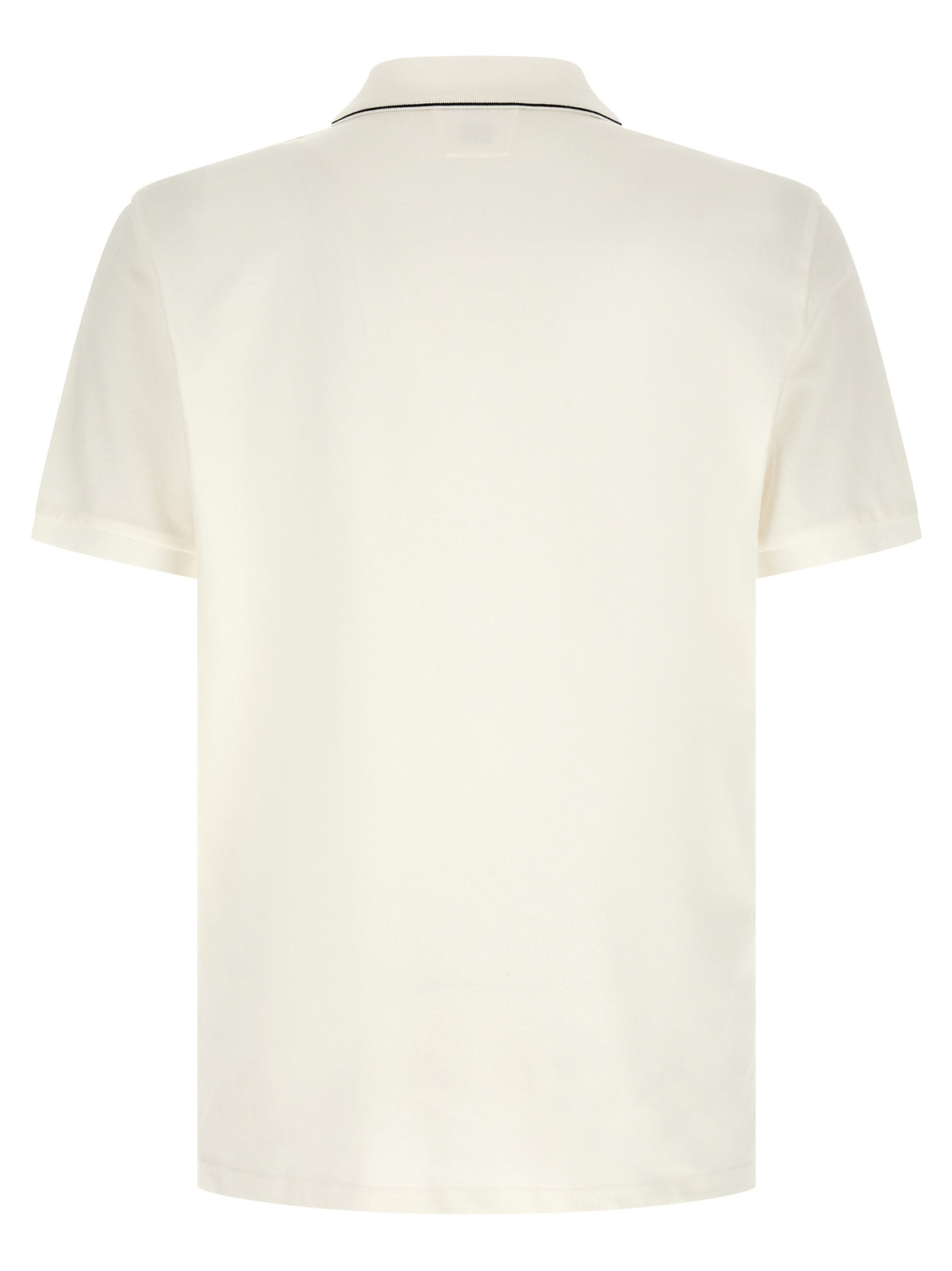 C.P. Company White Cotton Polo Shirt