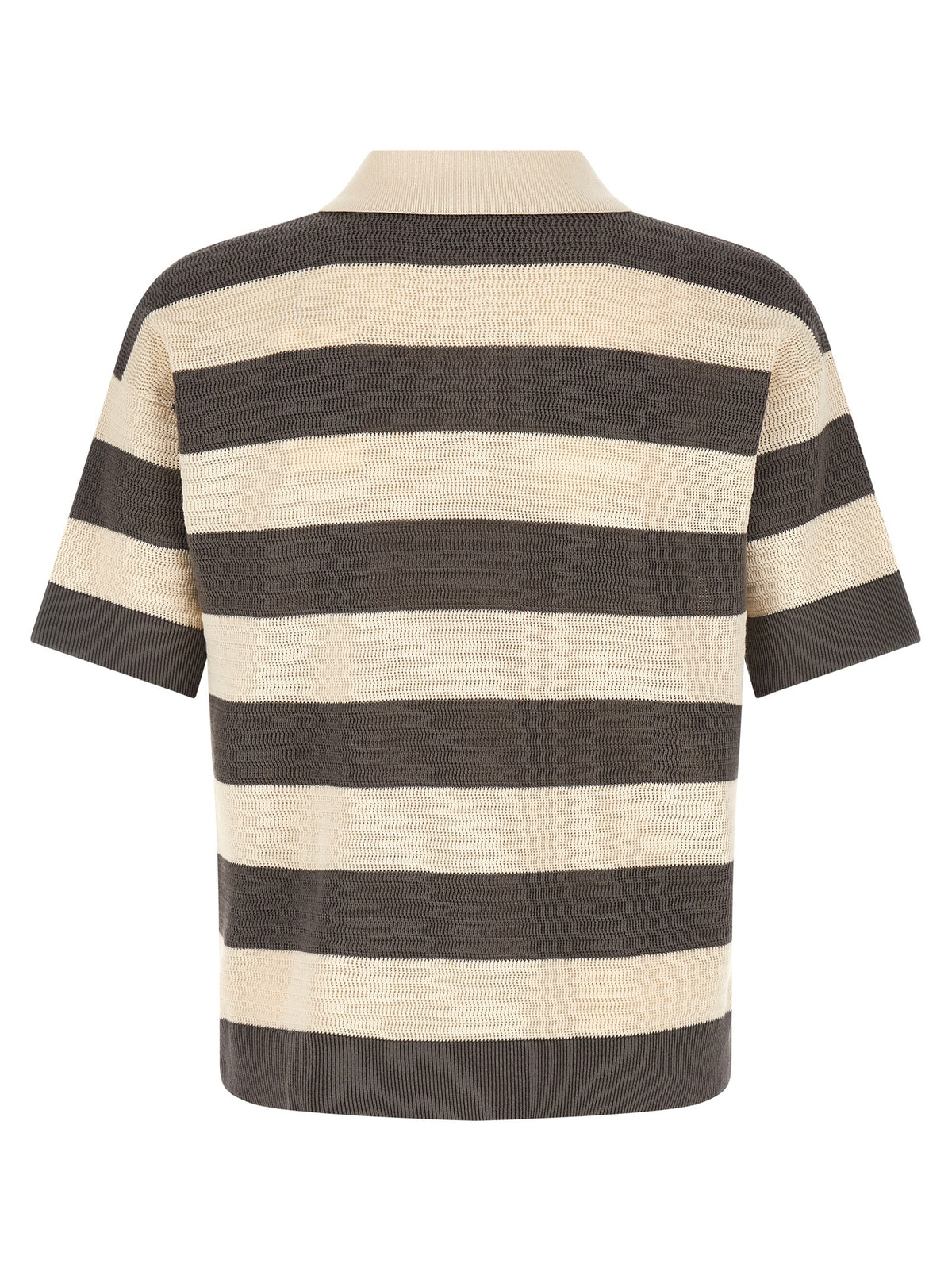 Ami Paris Gray Cotton Polo Shirt