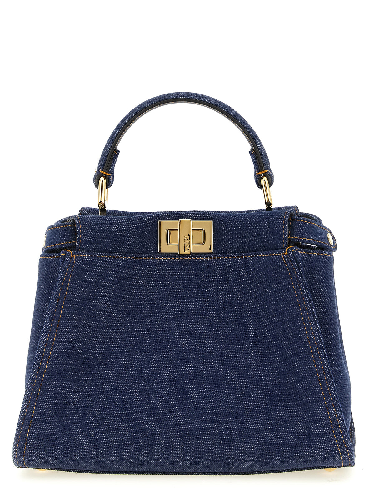 Fendi Blue Cotton Handbag