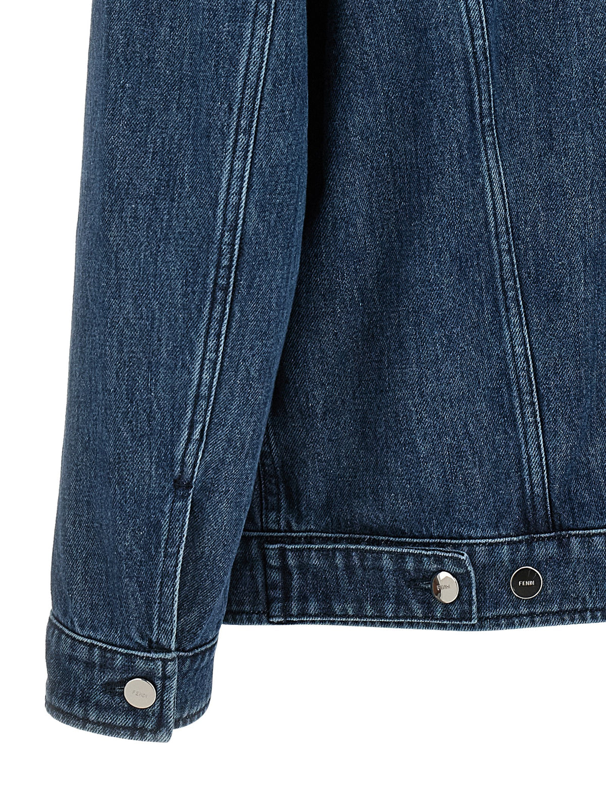 Fendi Blue Cotton Denim Jacket