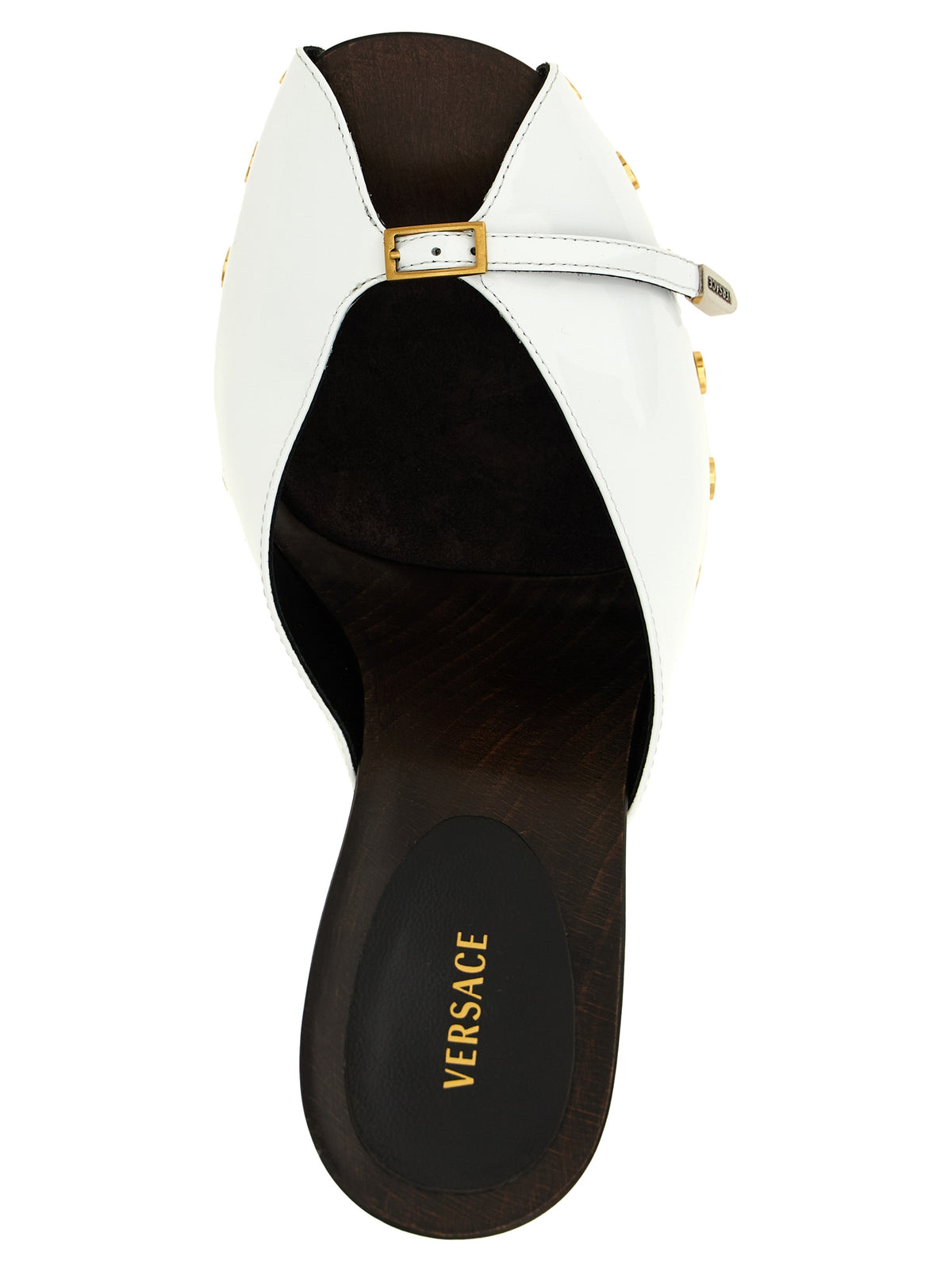 Versace Bicolor Calfskin High Heel Pumps