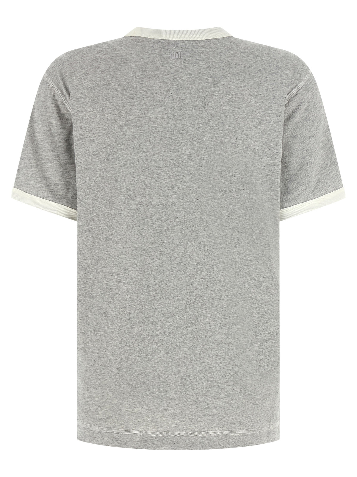 Ami Paris Gray Cotton T-Shirt