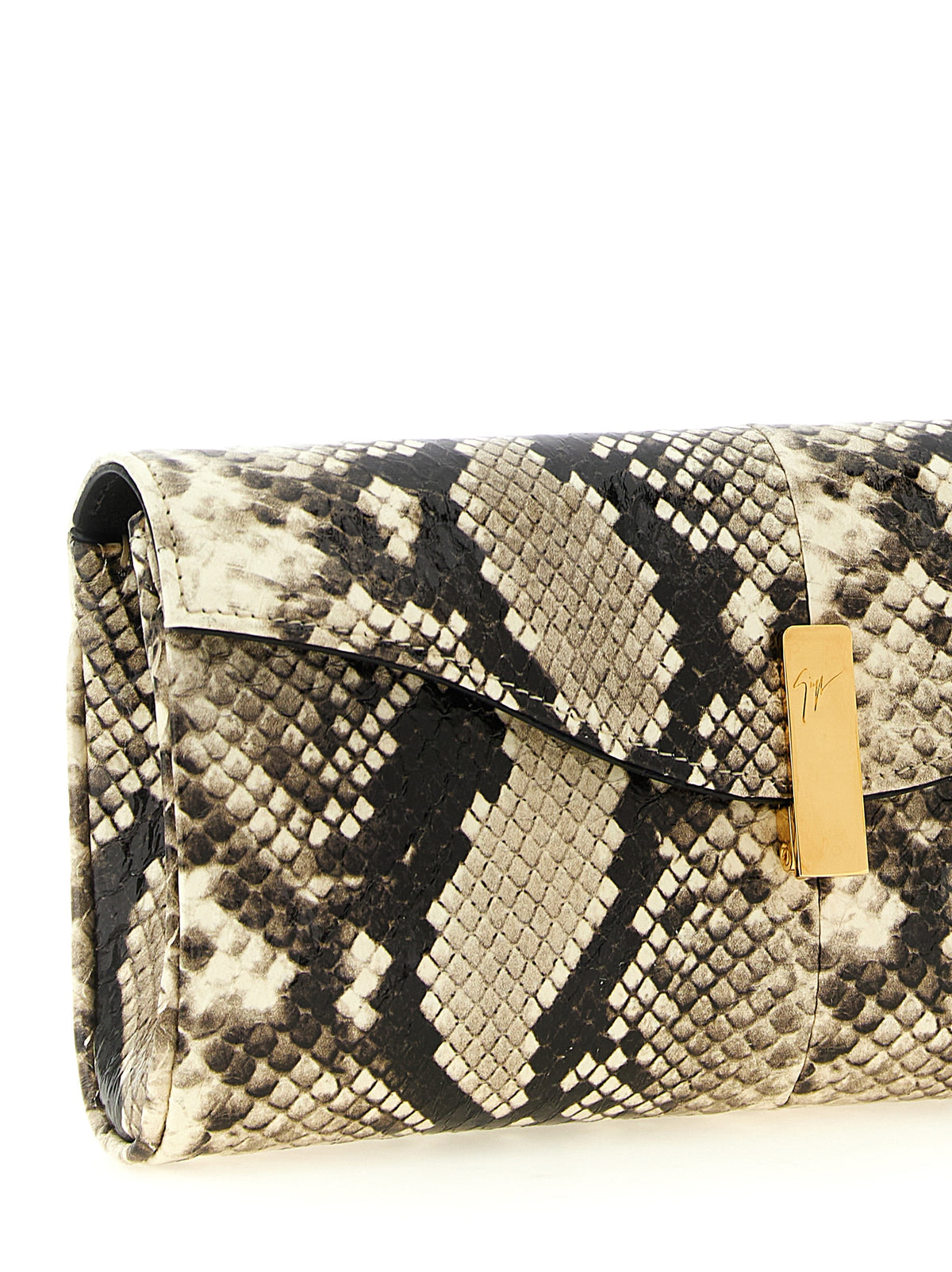 Giuseppe Zanotti Multicolor Snake Skin  Clutch Bag