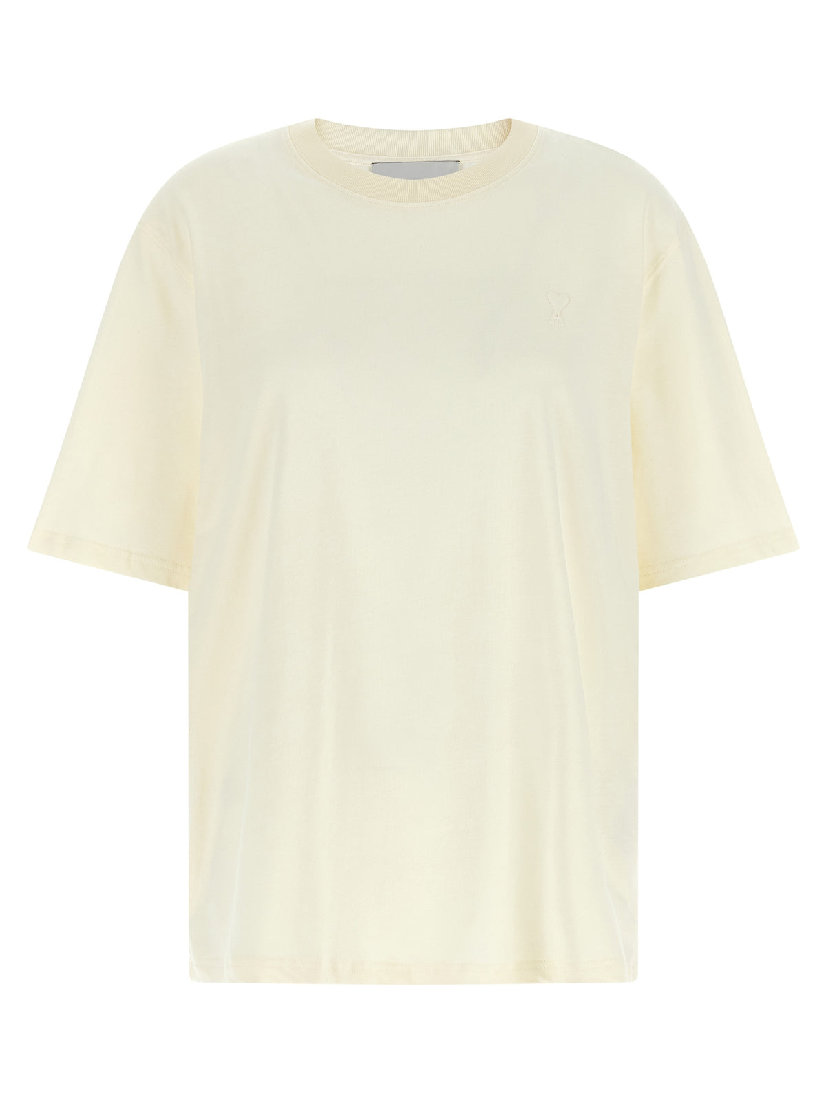 Ami Paris White Cotton T-Shirt