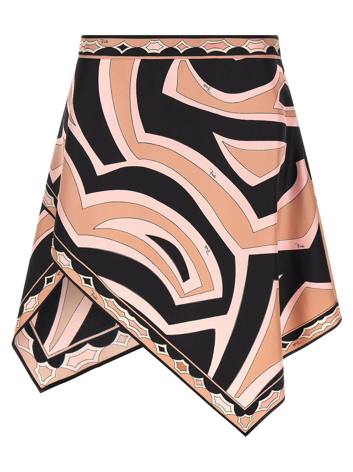 Emilio Pucci Multicolor Silk Long Skirt
