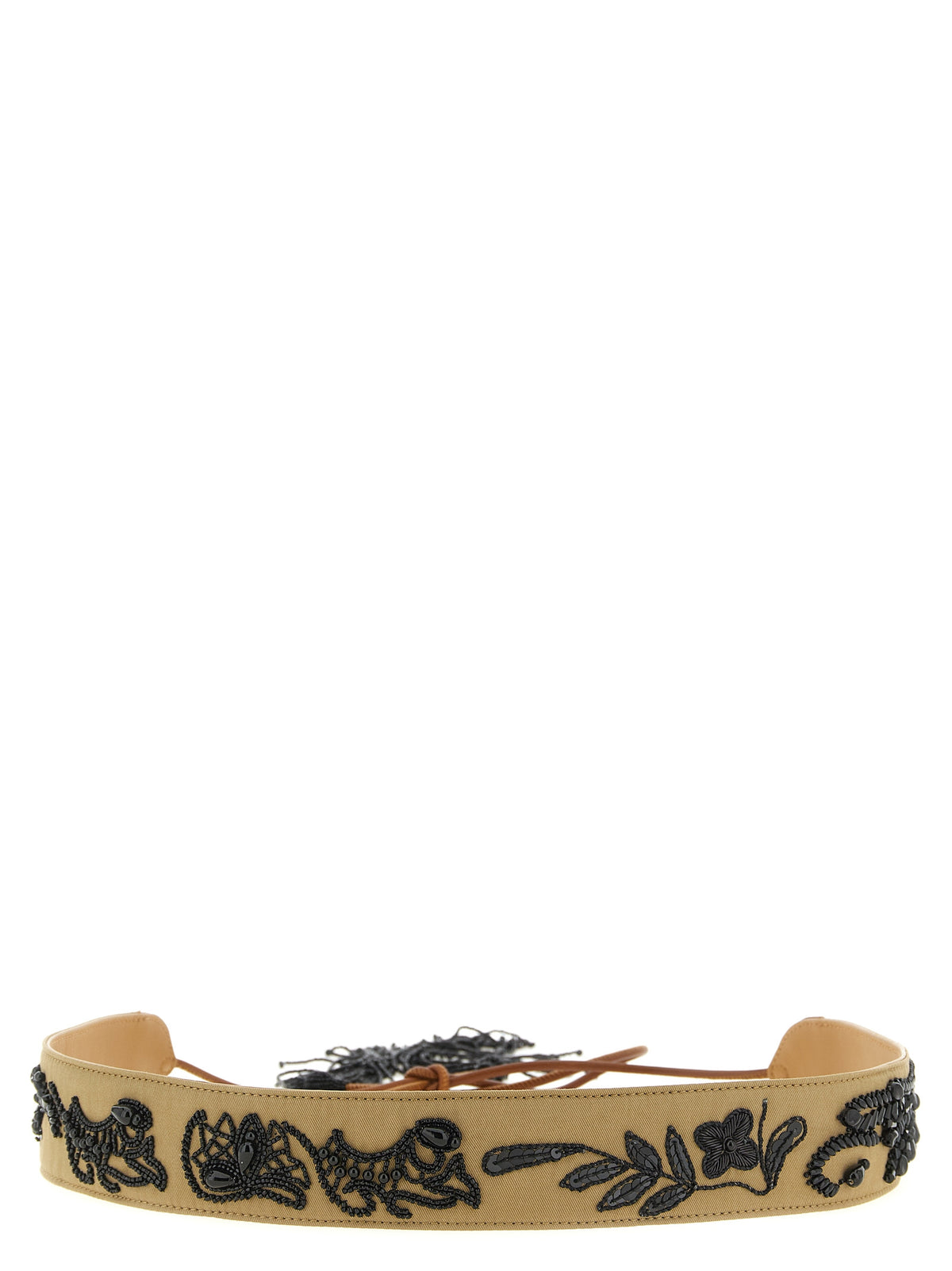 Dries Van Noten Brown Cotton Regular Belt