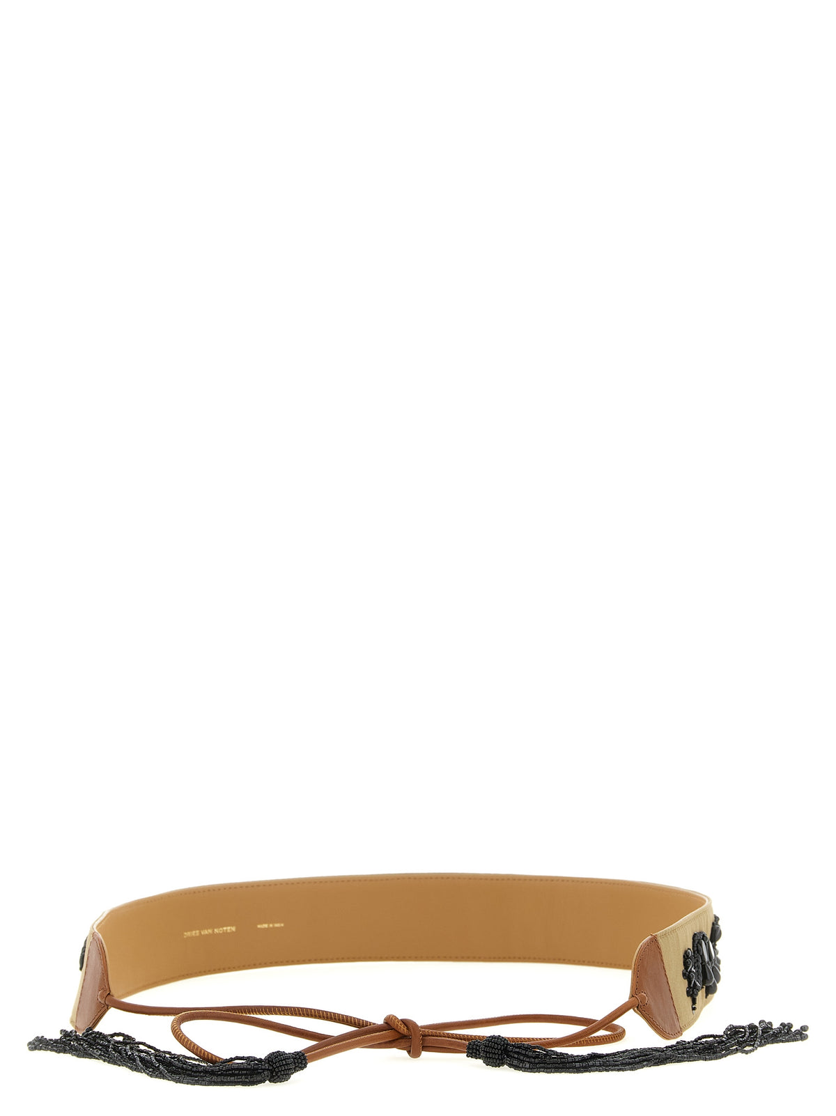 Dries Van Noten Brown Cotton Regular Belt