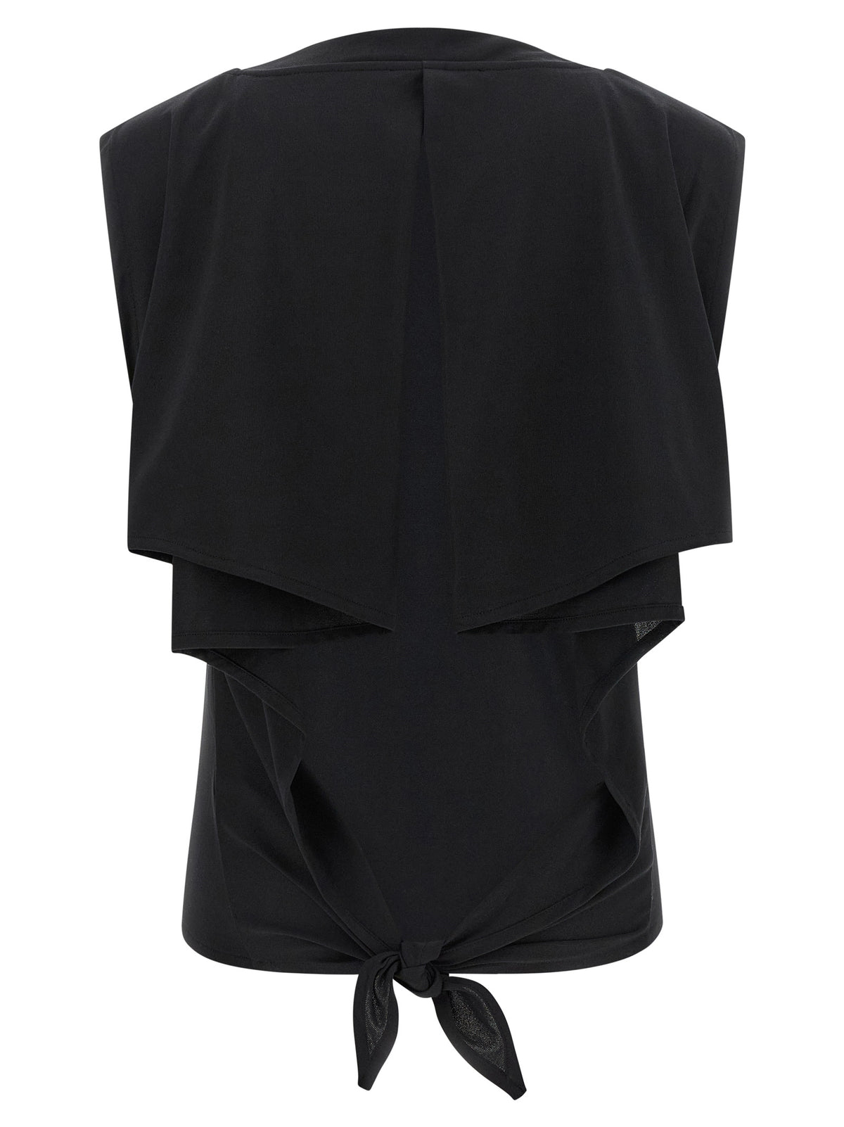 Jacquemus Black Paper Sleeveles T-Shirt