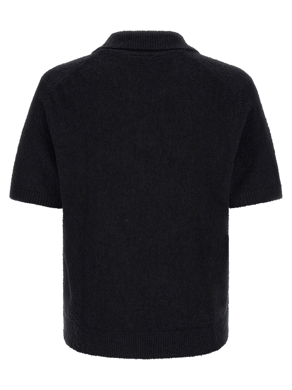 Lacoste Black Cotton Polo Shirt