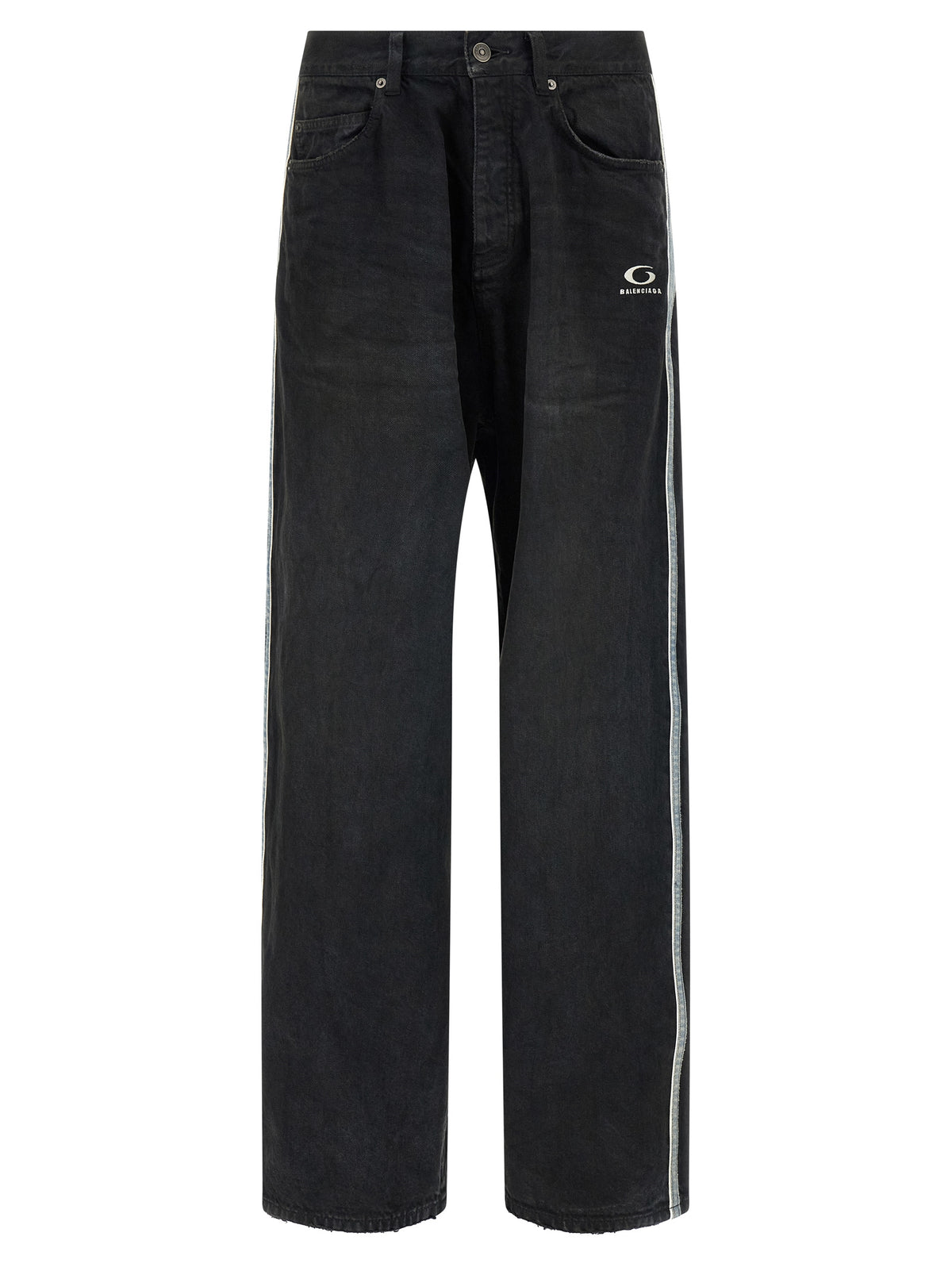 Balenciaga Black Cotton Flared Jeans