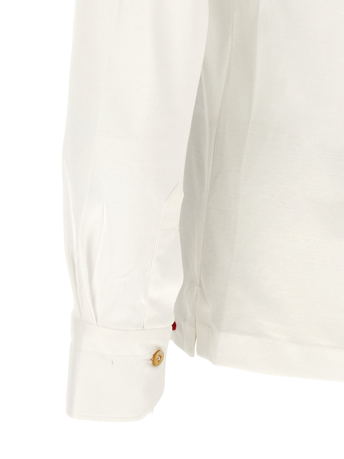 Kiton White Cotton Polo Shirt