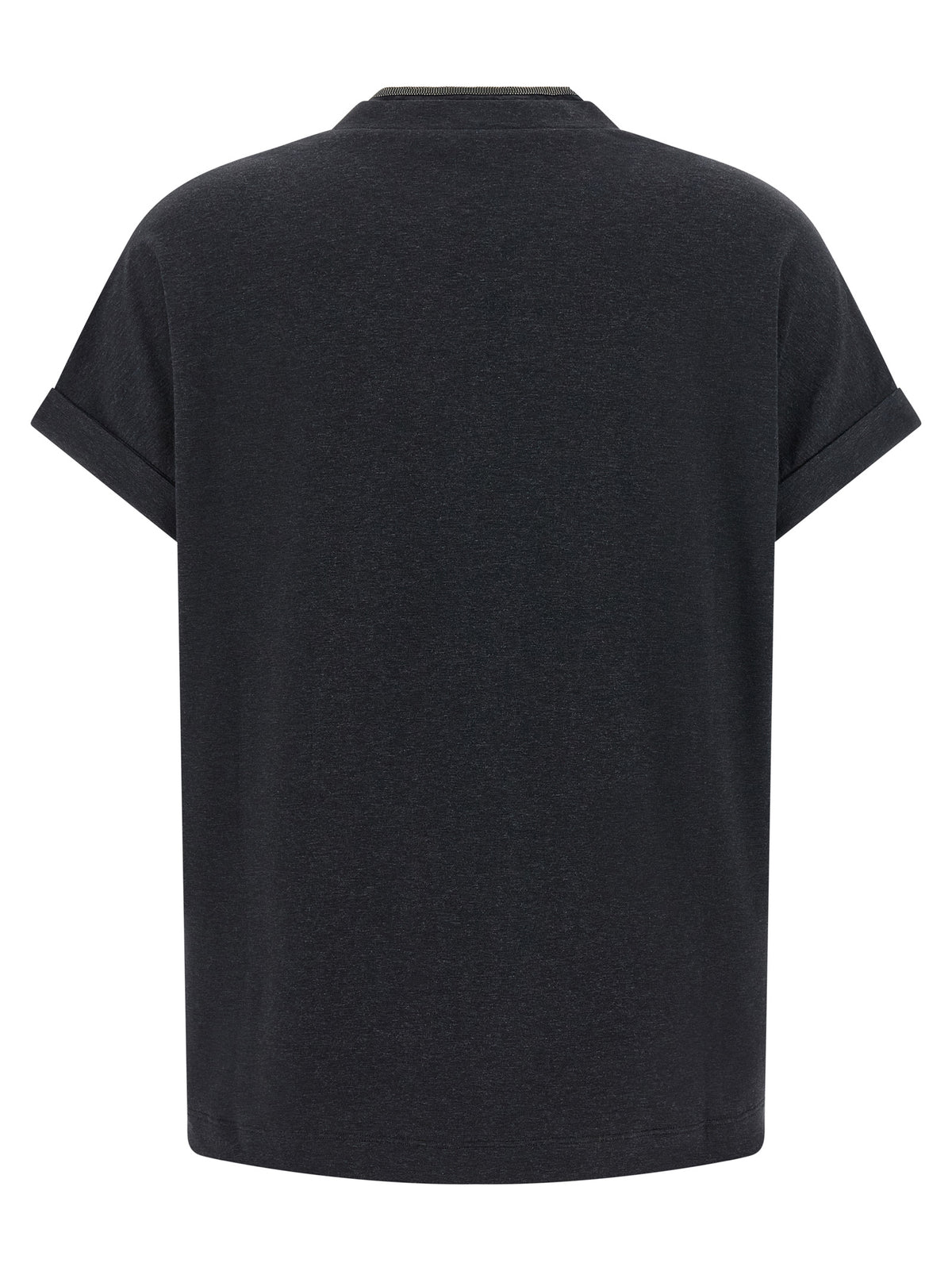 Brunello Cucinelli Gray Cotton T-Shirt