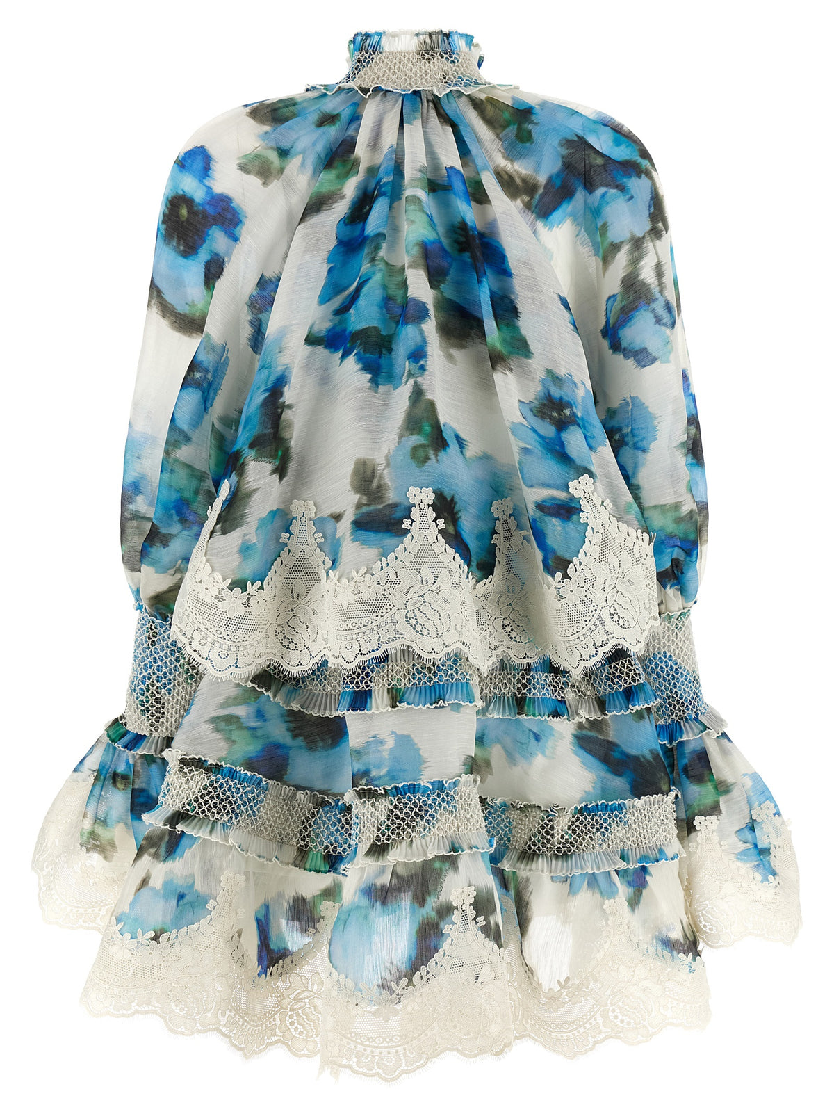 Zimmermann Blue Linen Short Dress