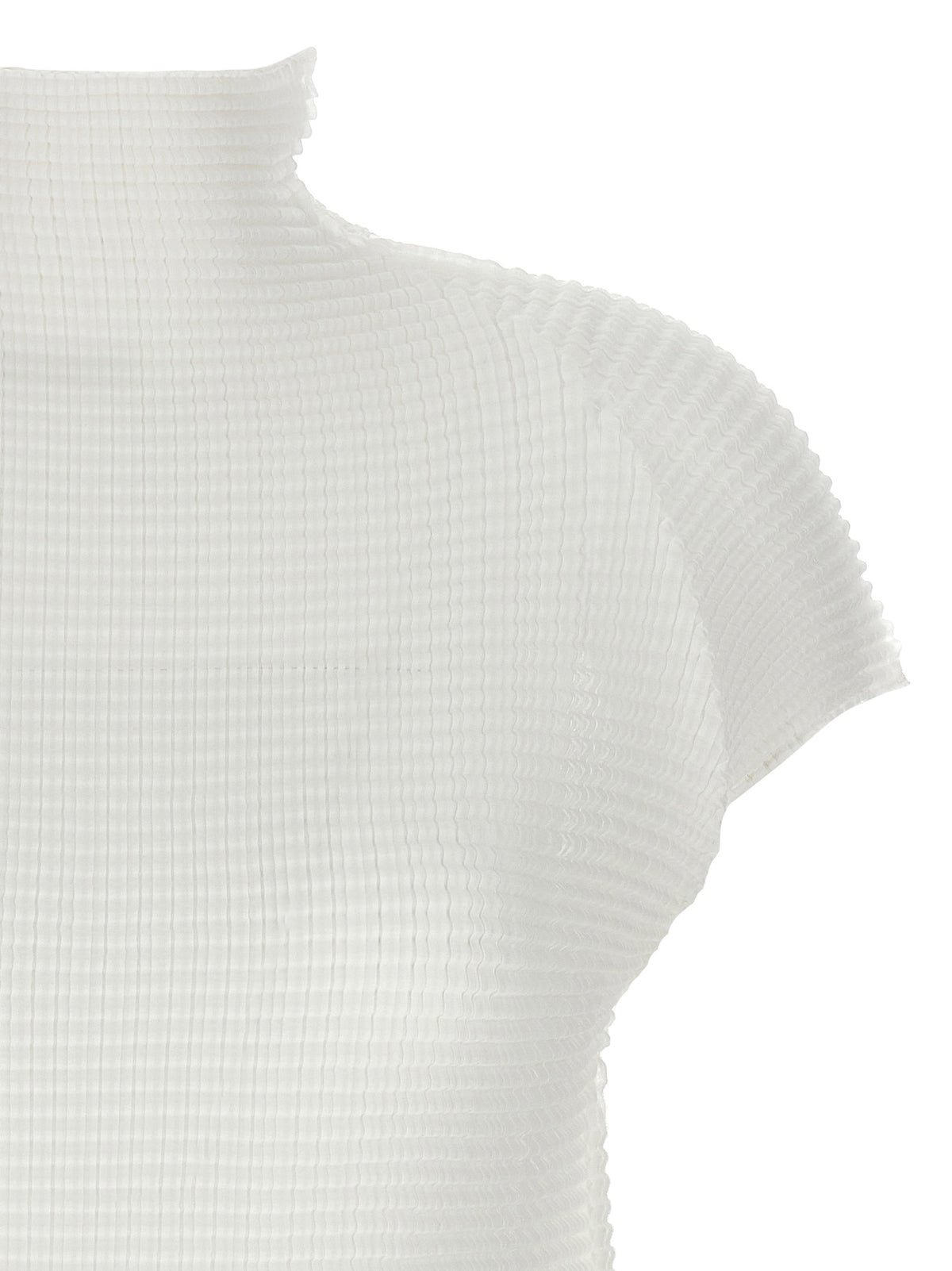 Issey Miyake White Polyester T-Shirt